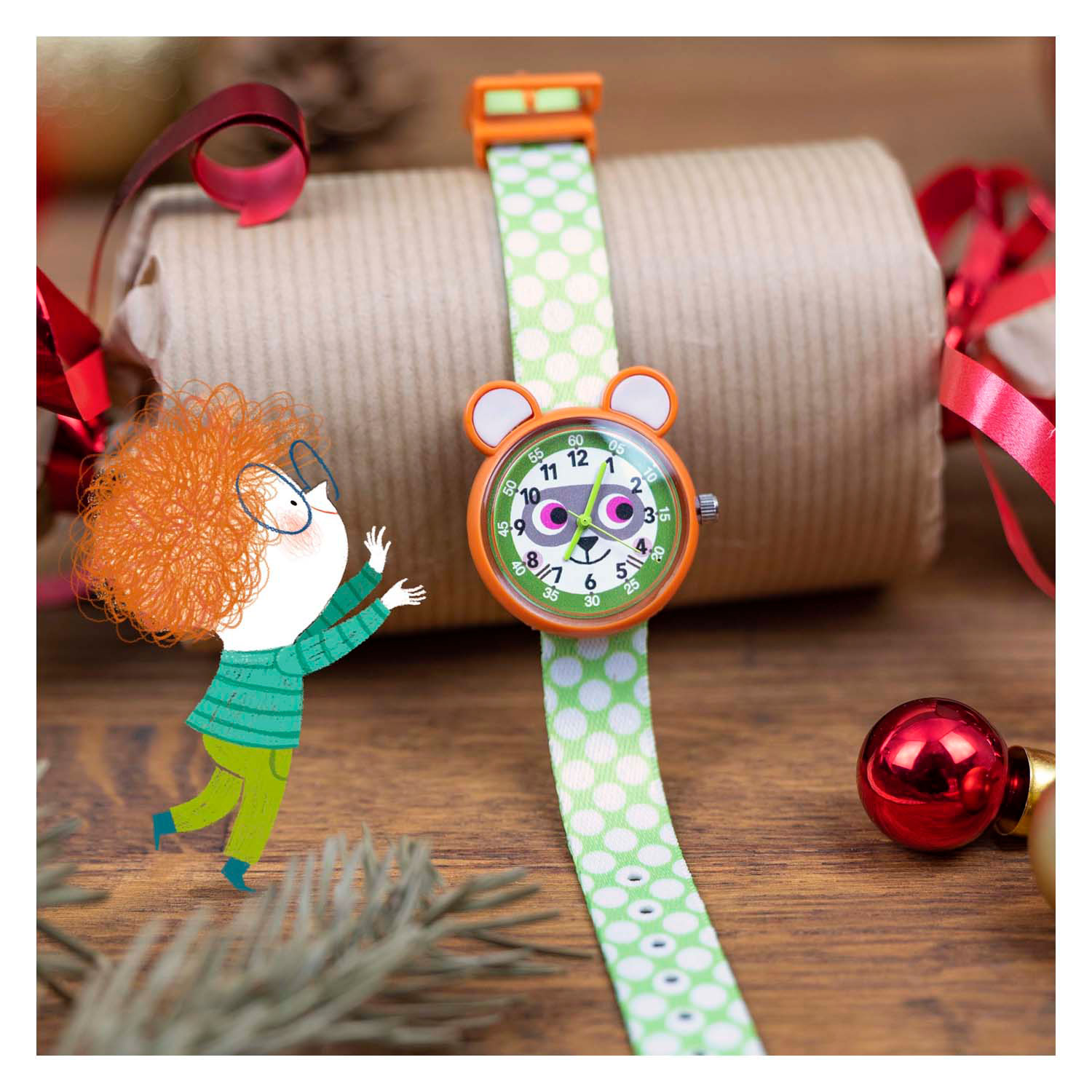 Djeco Horloge Wasbeer