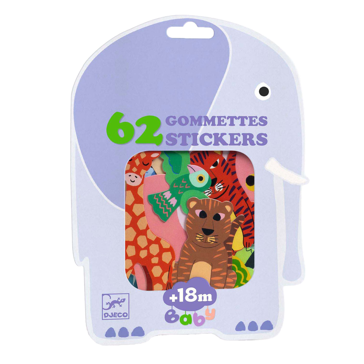 Grands stickers Djeco - Animaux du Safari