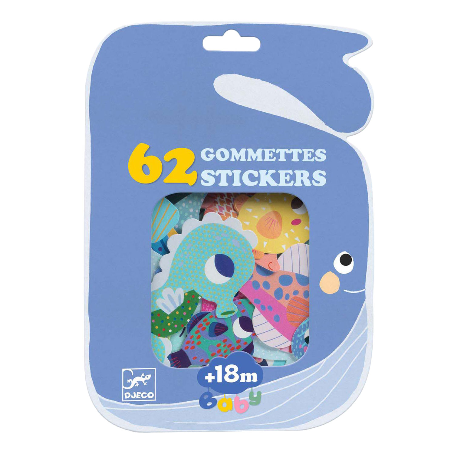 Grands stickers Djeco - Animaux marins