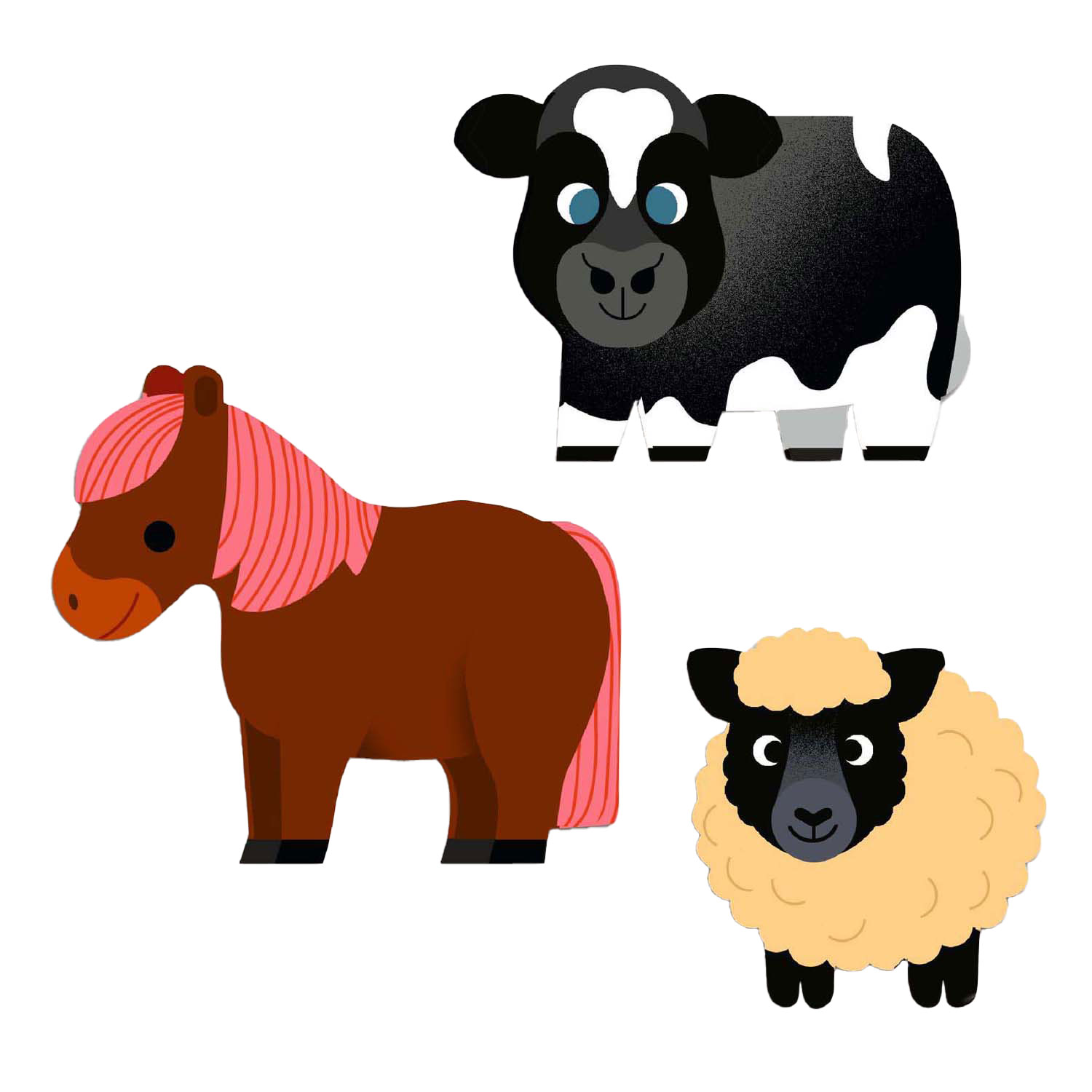 Grands stickers Djeco - Animaux de la ferme