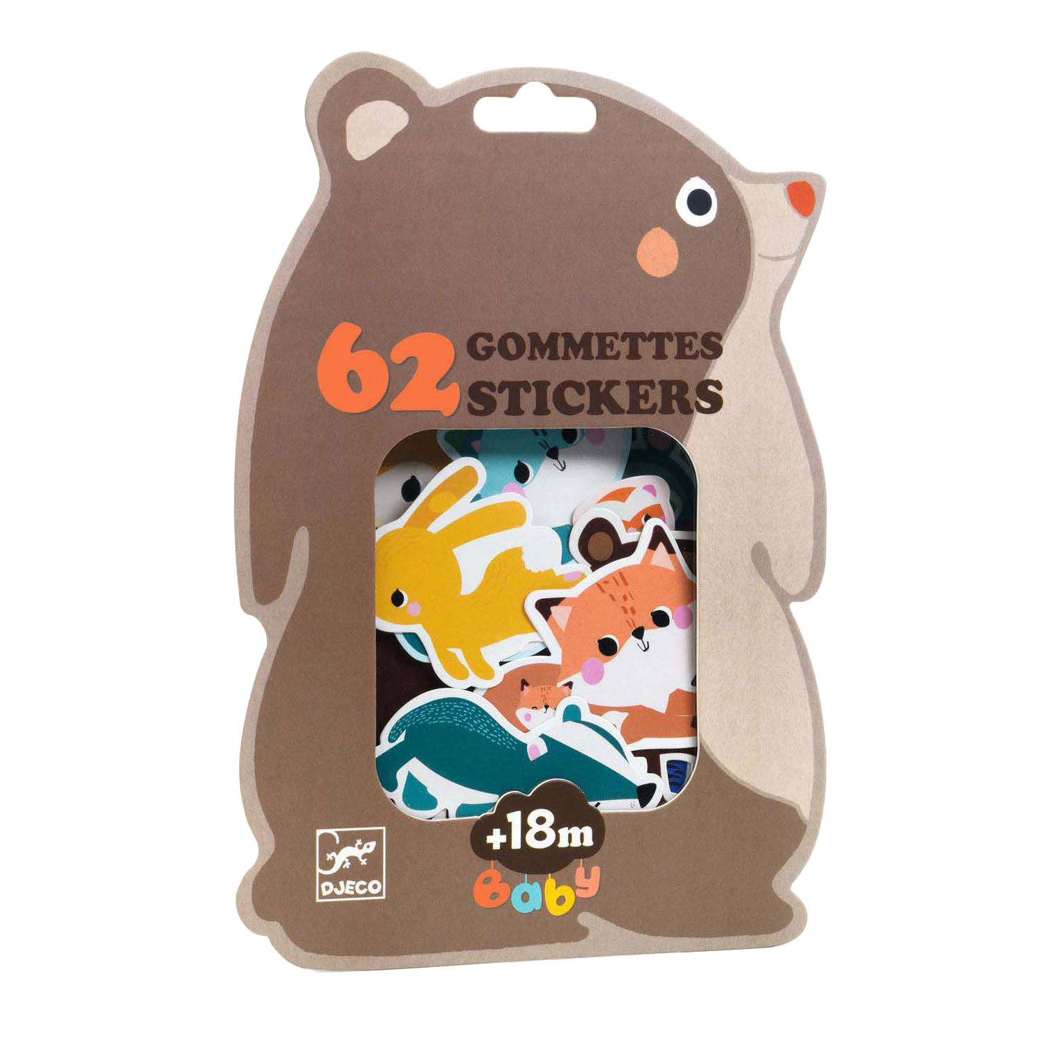 Grands stickers Djeco - Animaux de la forêt