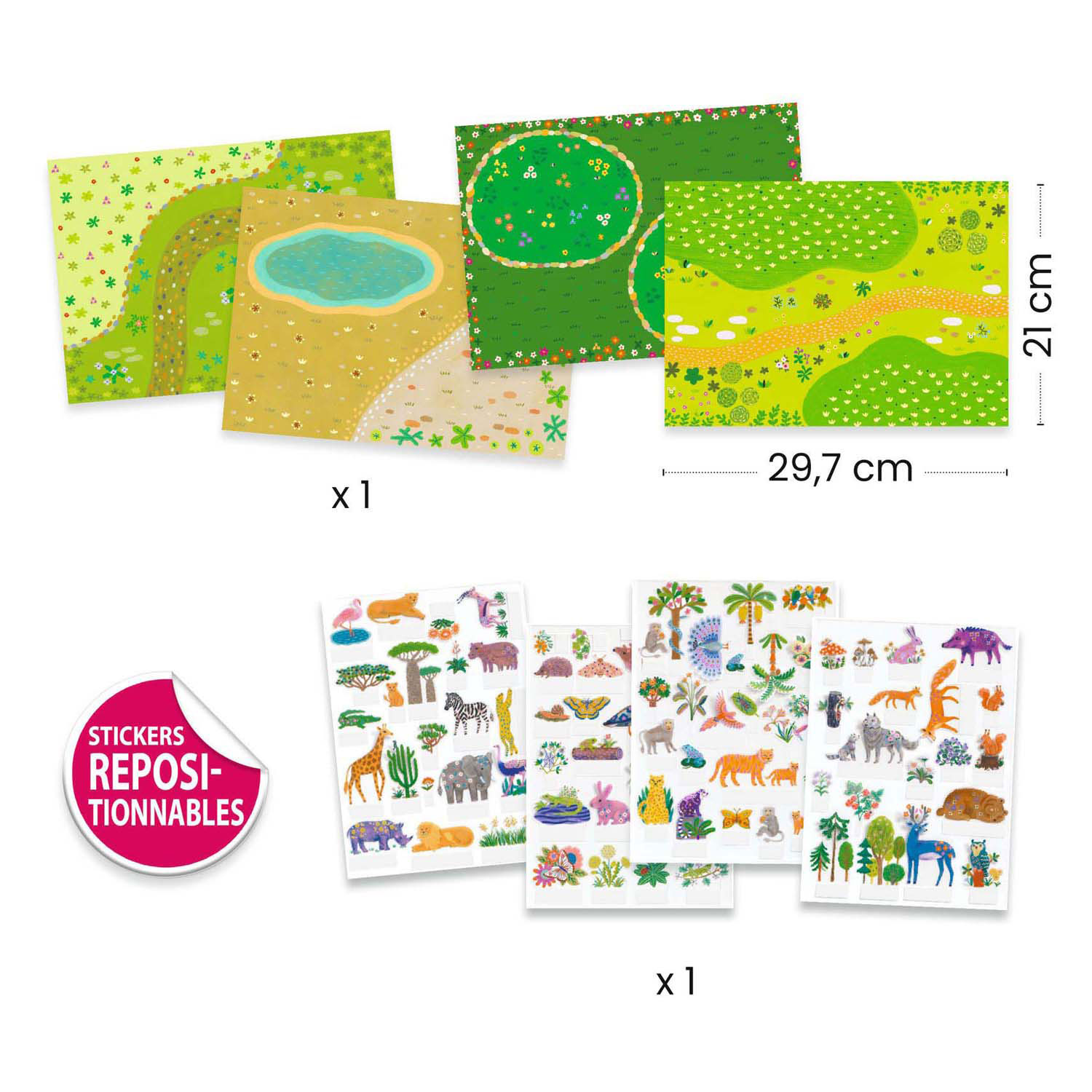 Stickers Djeco - Animaux