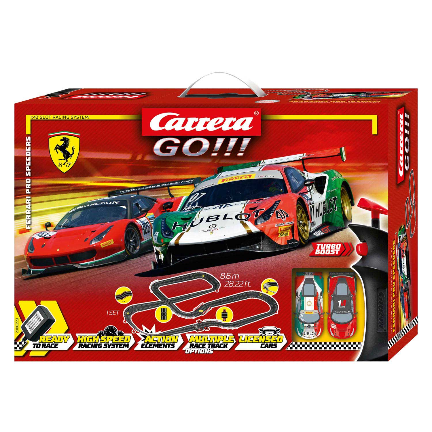 Carrera GO!!! Rennstrecke – Ferrari Pro Speeders