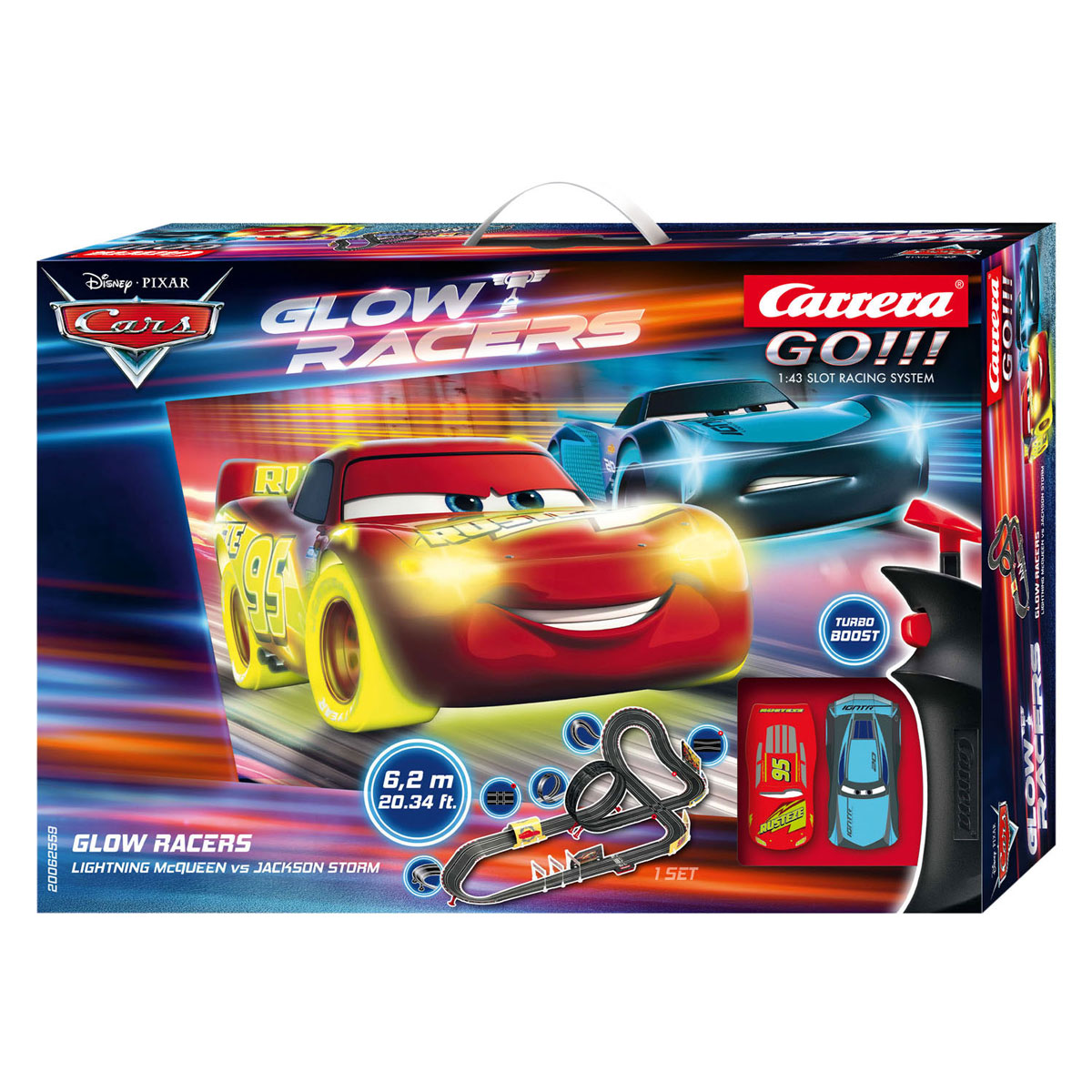 Circuit de voiture Glow Racer