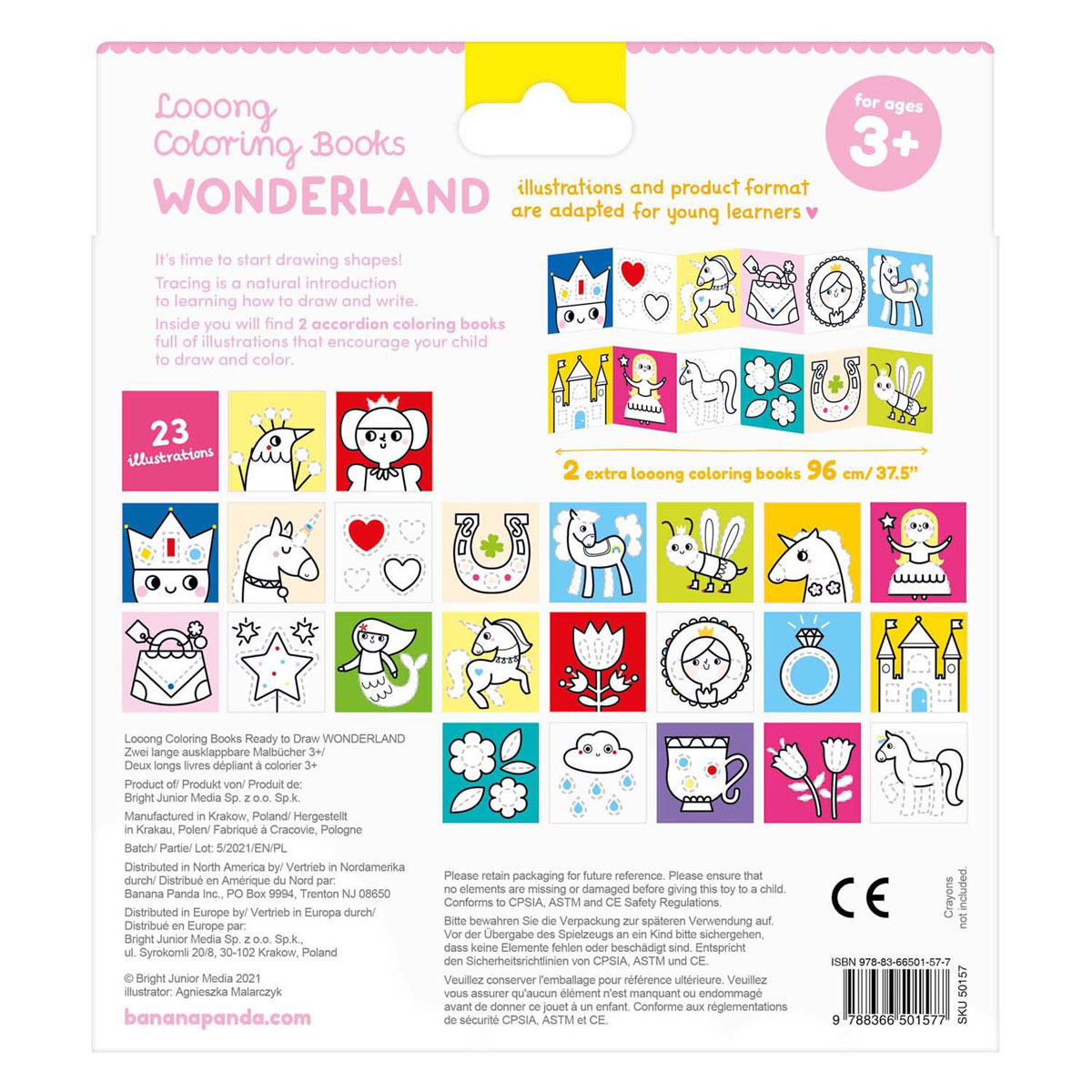 Banana Panda - Livre de coloriage prêt à dessiner Wonderland
