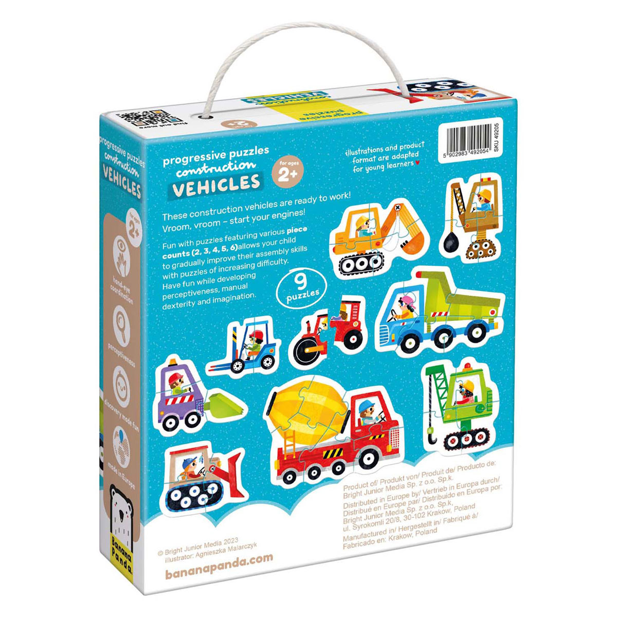 Banana Panda - Oplopende Puzzels Voertuigen  - 33st.