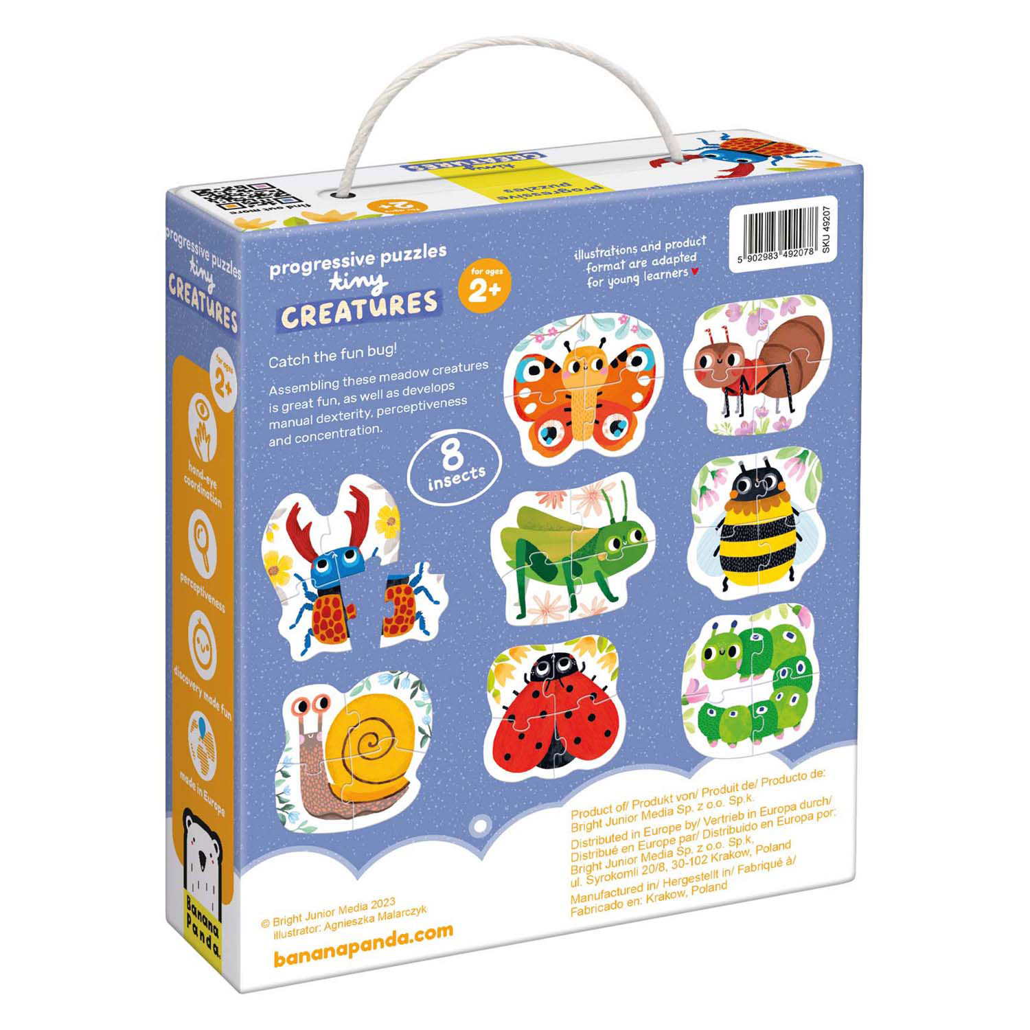 Banana Panda - Oplopende Puzzels Kleine Diertjes - 33st.