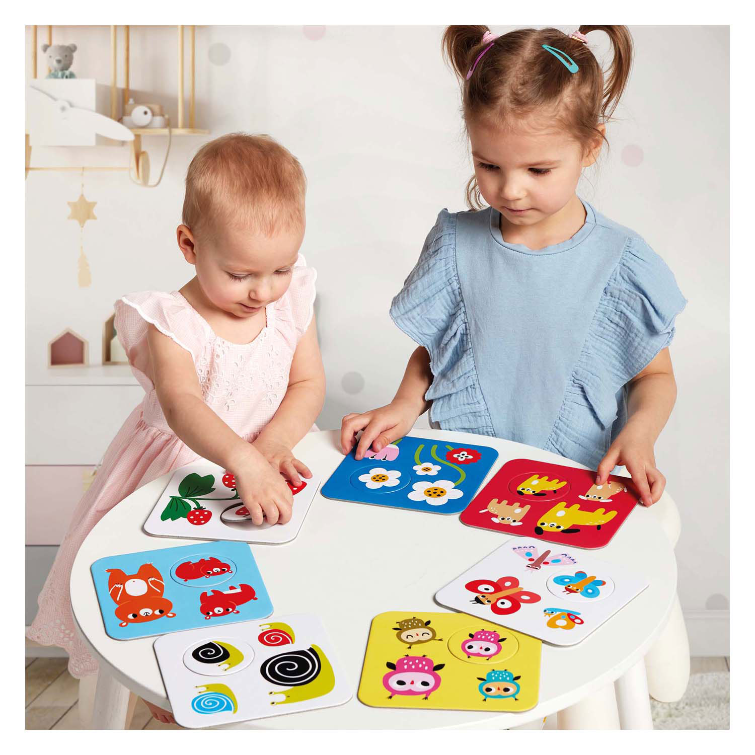 Banana Panda - Puzzle à contraste élevé Trouvez le même - 8 pièces.