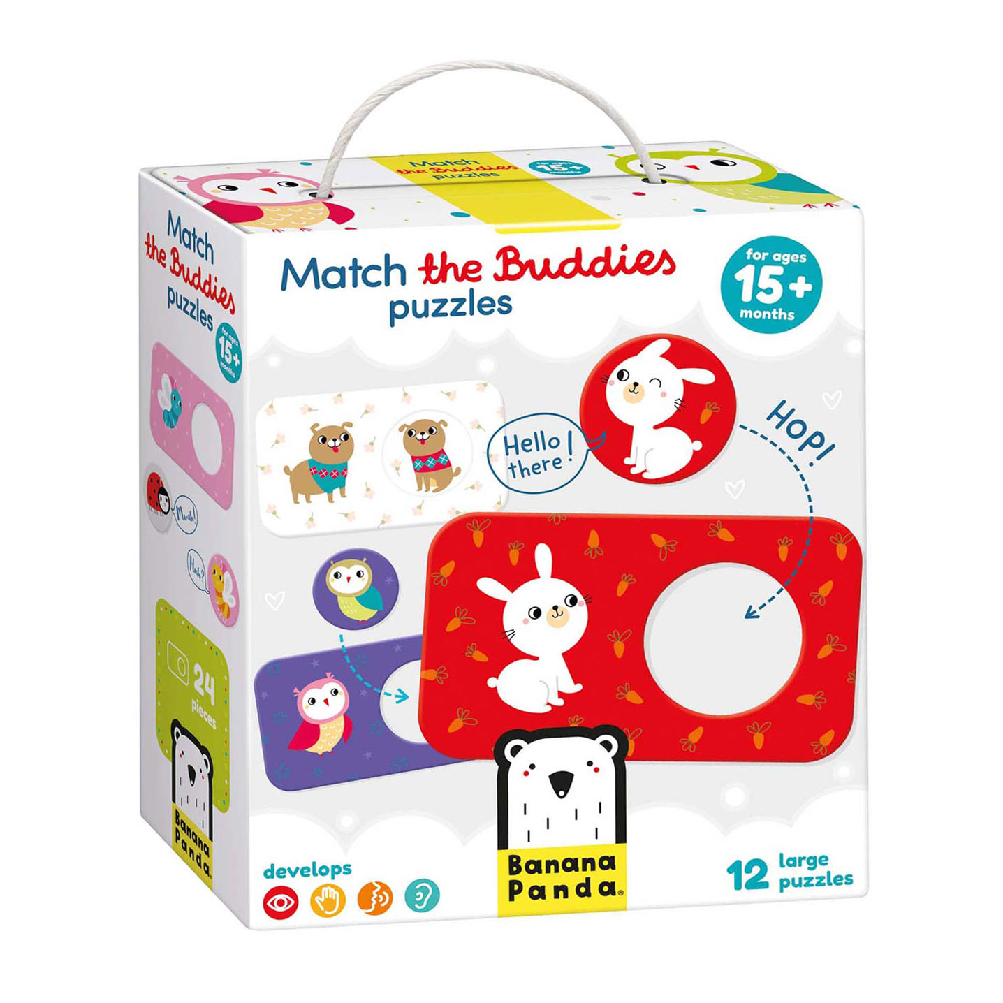 Banana Panda -  Zoek Dezelfde Vriendjes Puzzels - 12st.