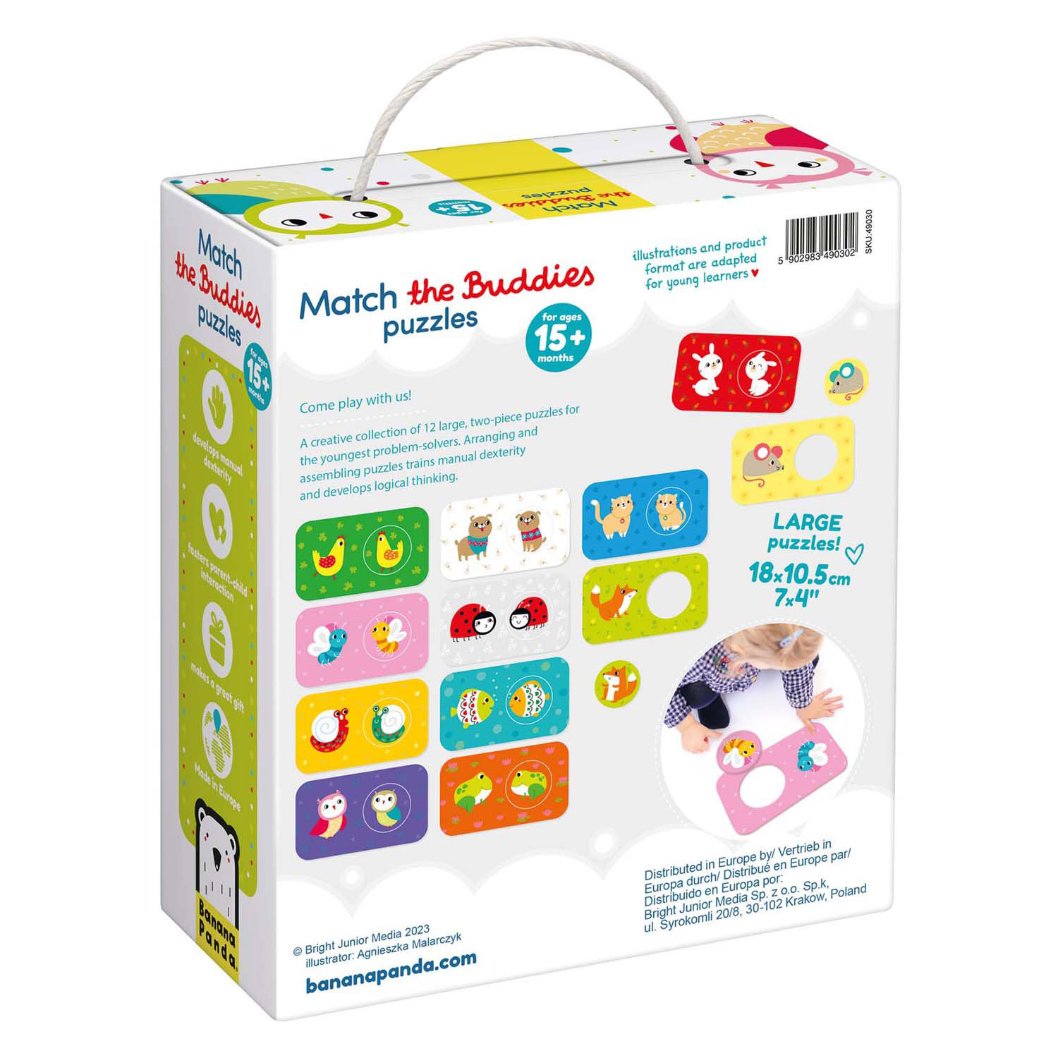 Banana Panda -  Zoek Dezelfde Vriendjes Puzzels - 12st.