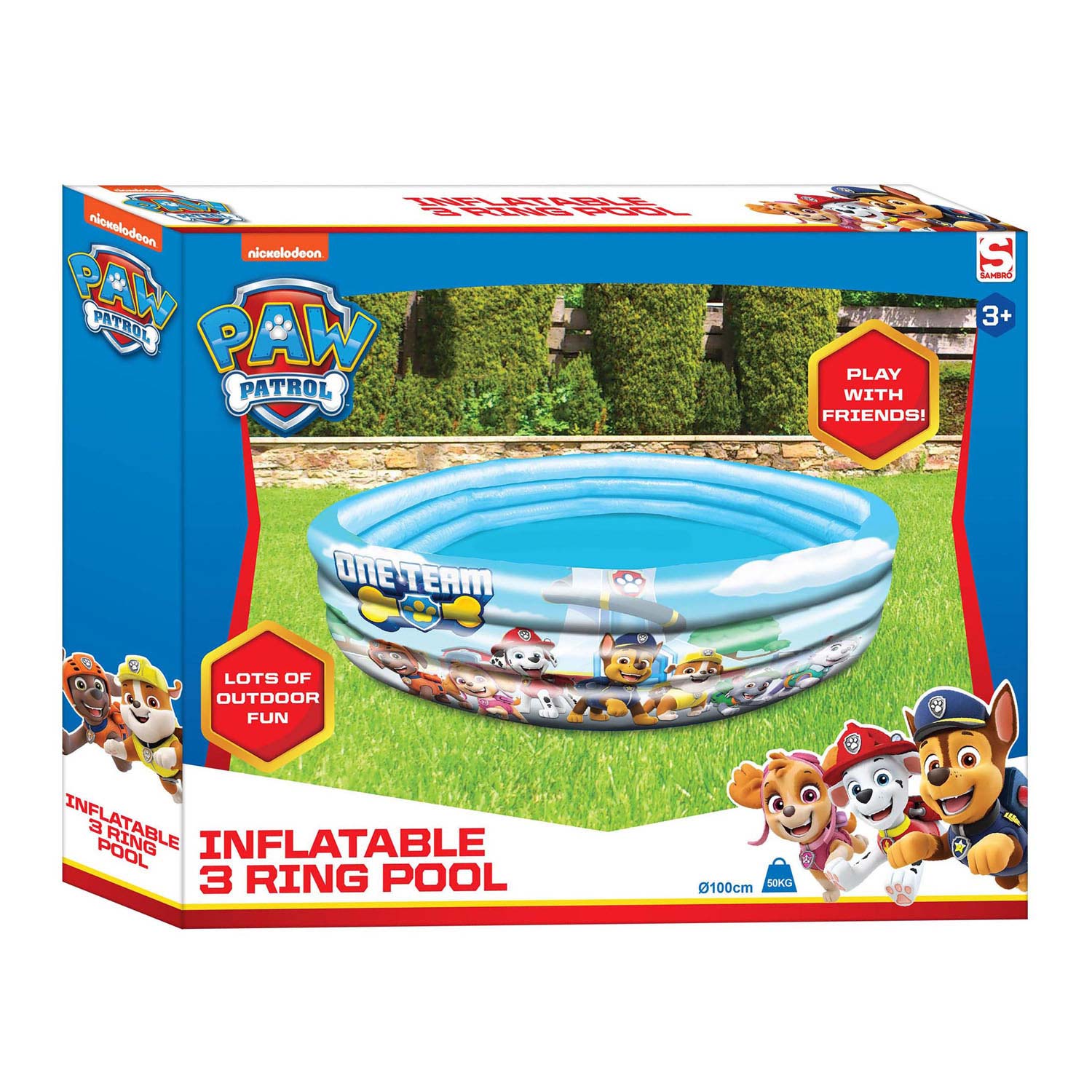 Sambro Zwembad 3-rings PAW Patrol, 100cm Top Merken Winkel