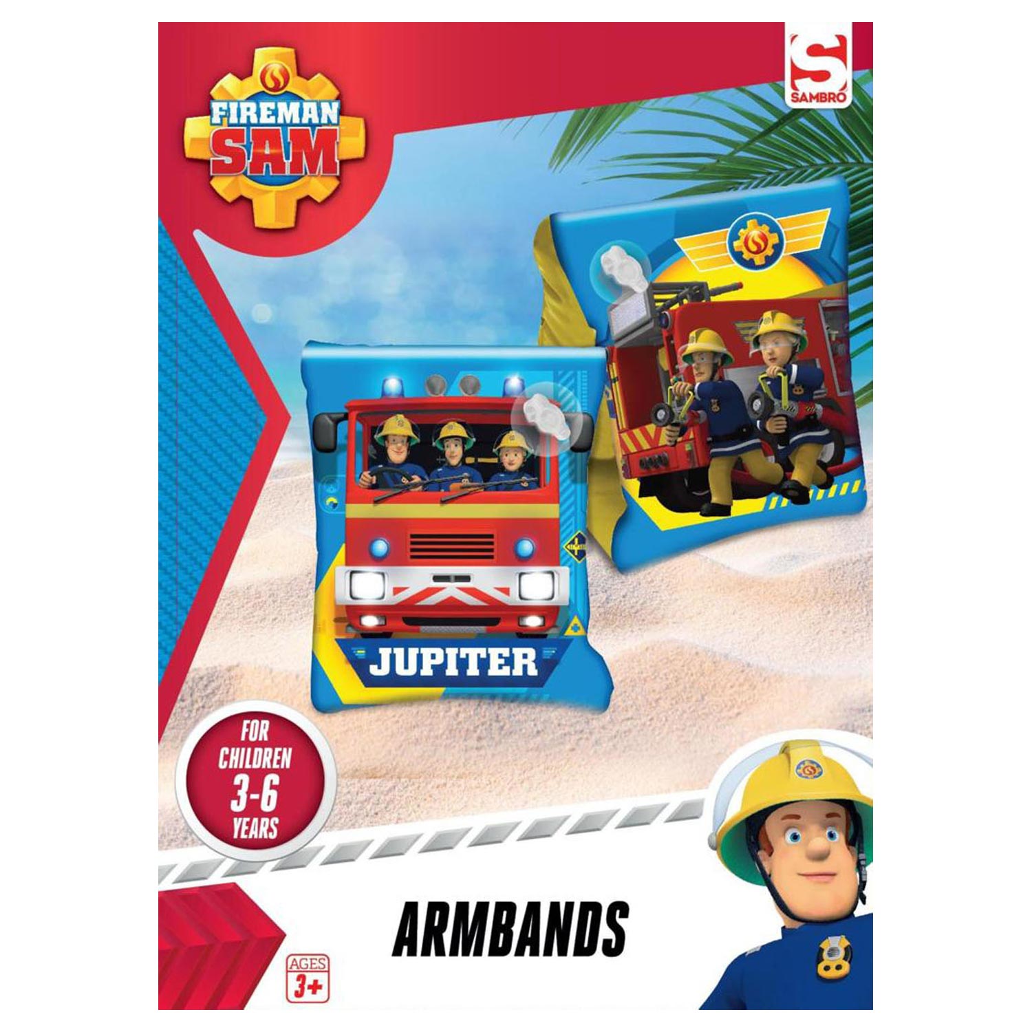 Sambro Zwembandjes Brandweerman Sam, 3-6 jaar Top Merken Winkel