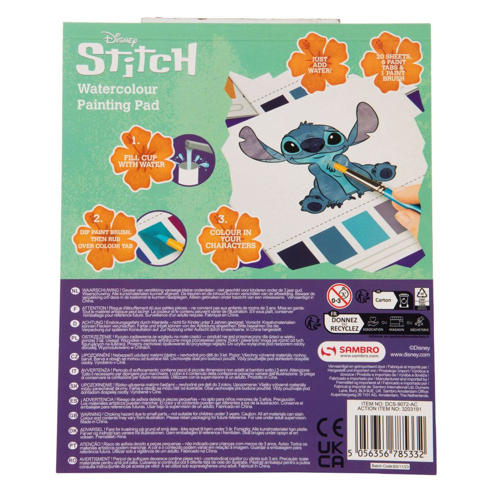 Stitch Waterverf Boek met Penseel