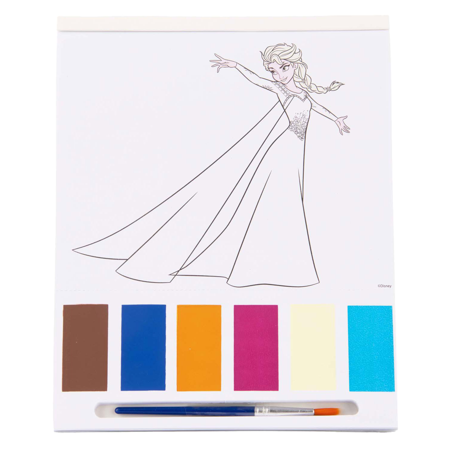 Disney Frozen Kleuren met Water Kleurblok, 27dlg.