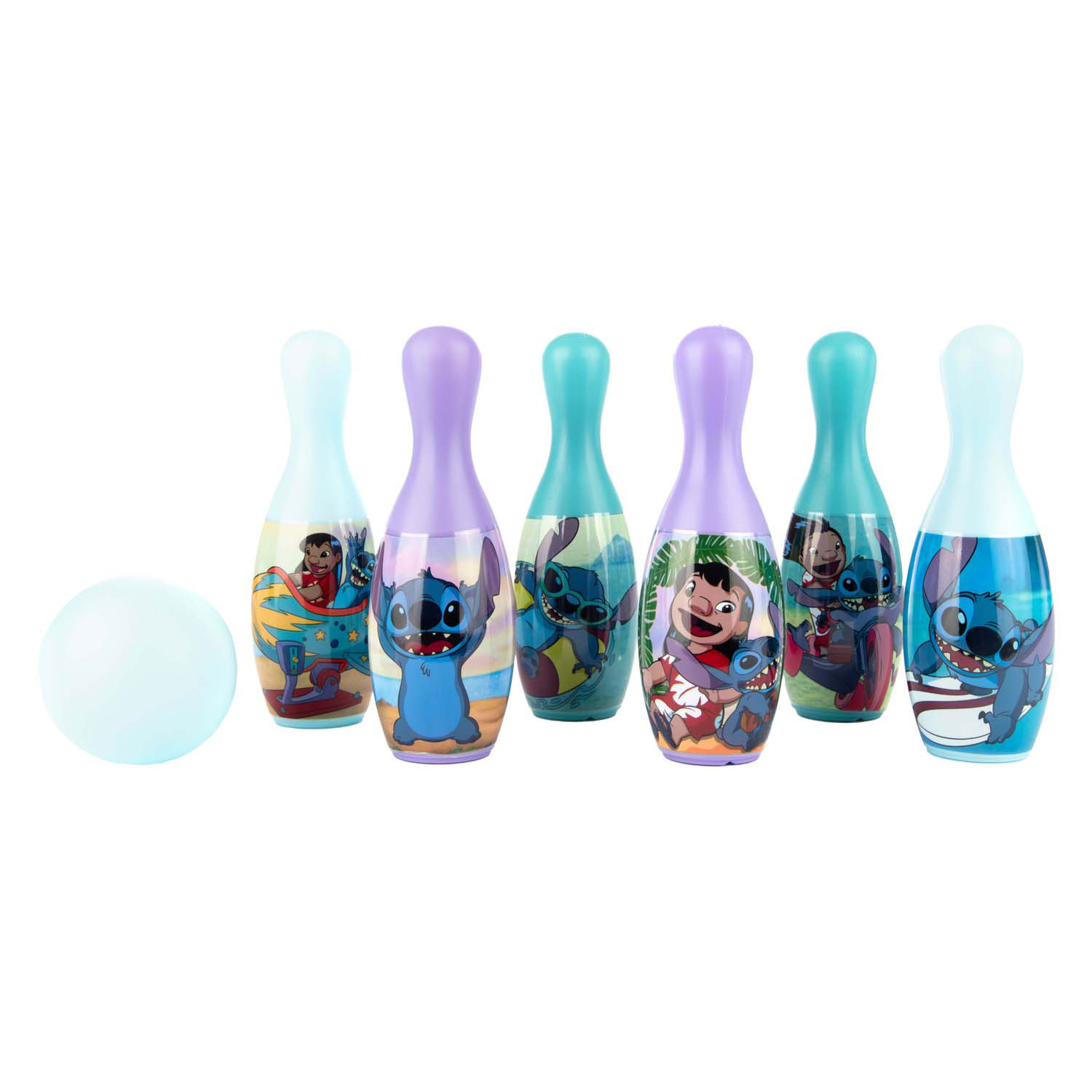 Stitch Bowling-Set, 7-teilig.