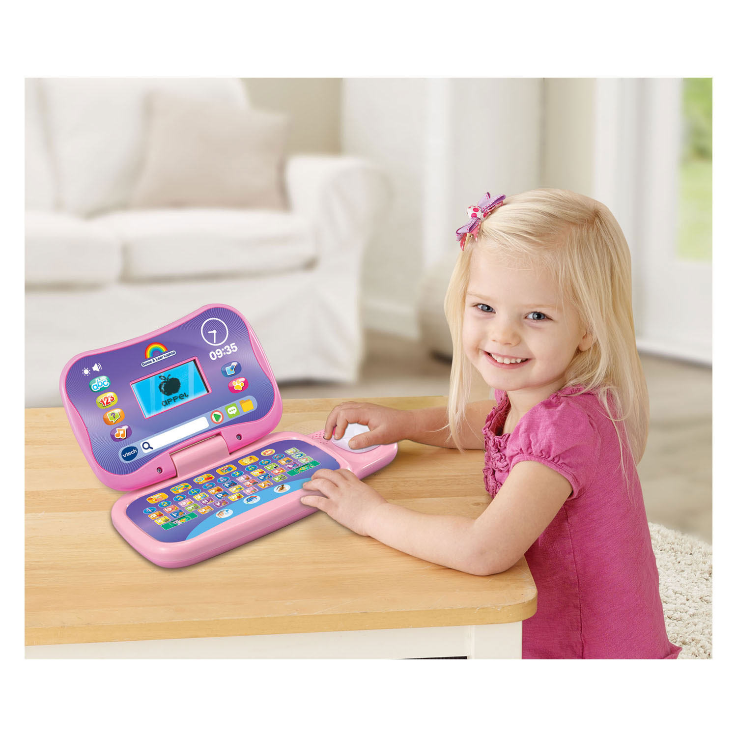 VTech Game and Learn Laptop Pink