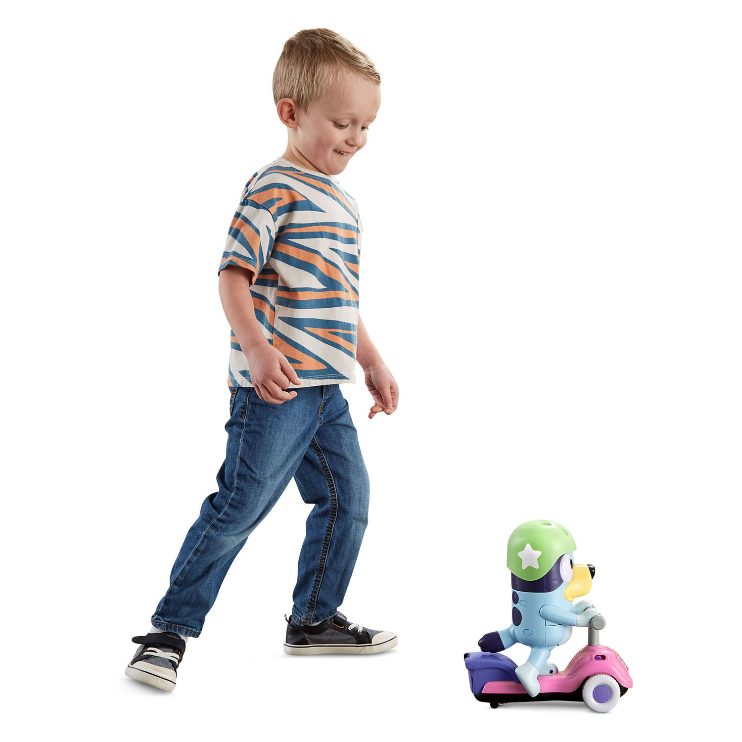 Figurine de scooter amusante Bluey Play de VTech