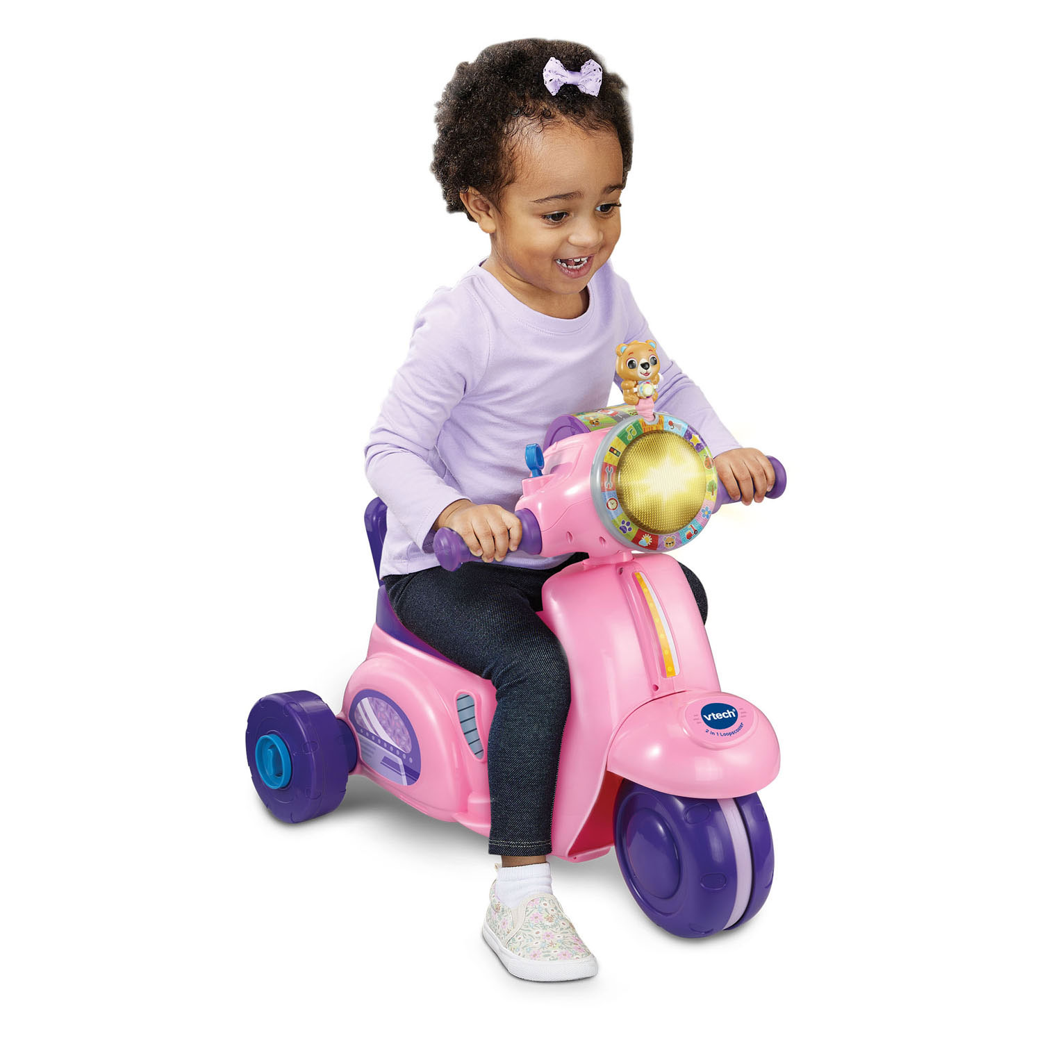 VTech Trottinette de course 2 en 1 Rose