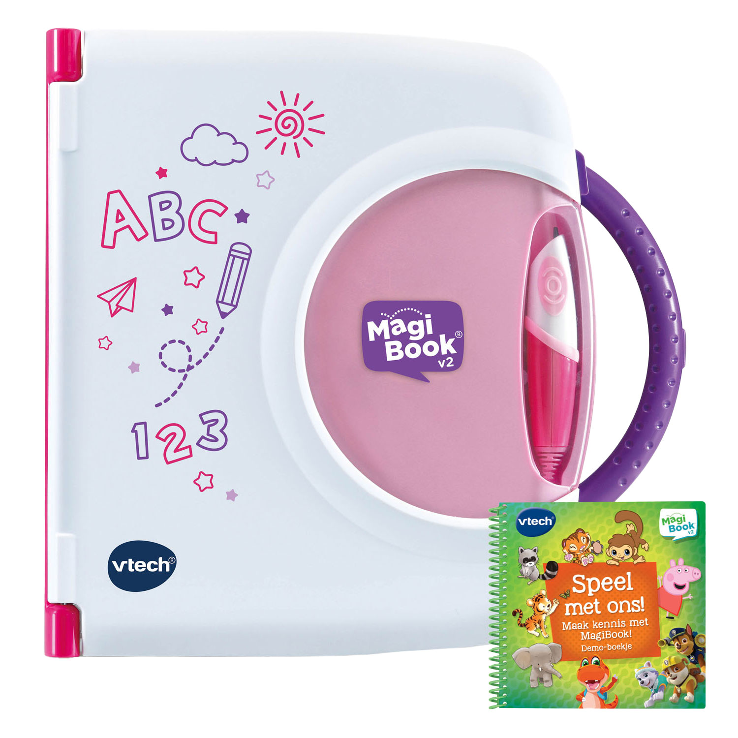 VTech Magibook Starter Set Rose avec livre de démonstration