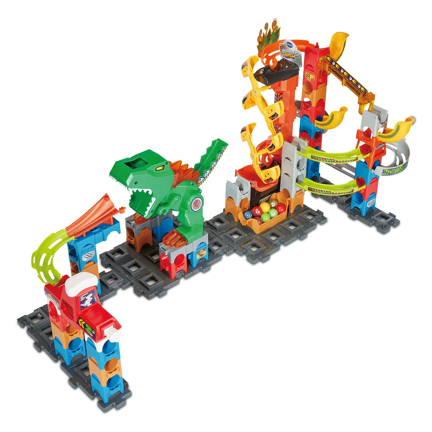 VTech Marble Rush Dino Adventures Ensemble magnétique XL400E Piste à billes