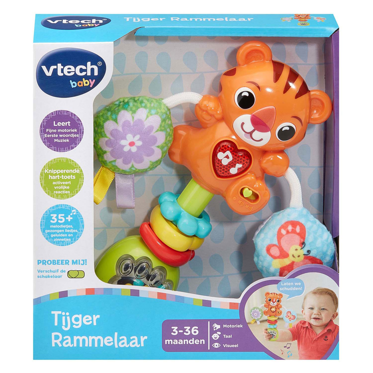 VTech Tijger Rammelaar met Geluid
