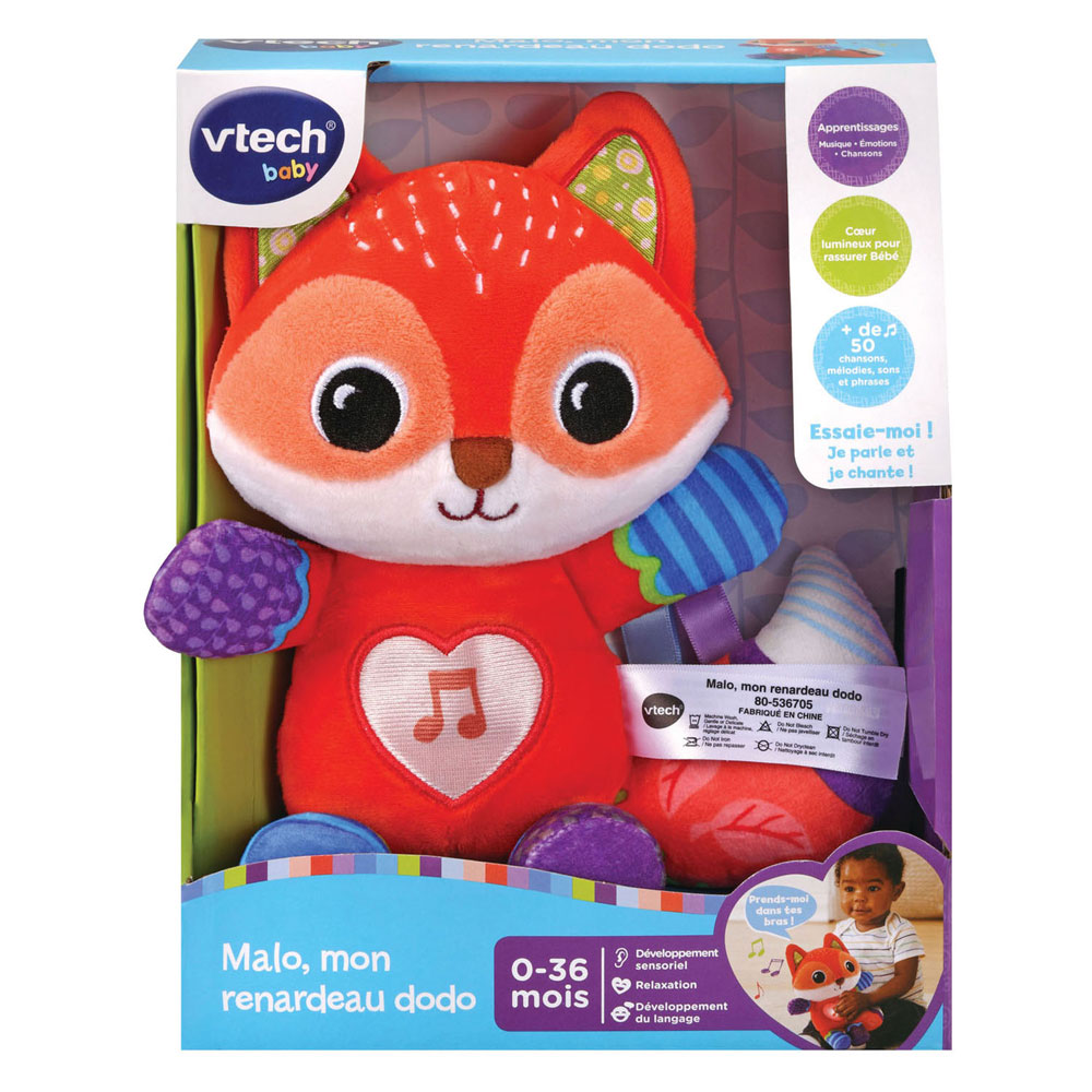 Vtech Malo, Mon Petit Renard en Peluche Interactive