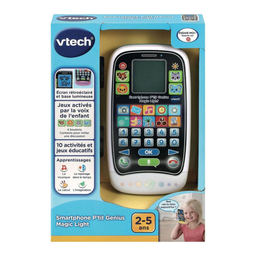 Smartphone interactif VTech pour enfants avec lumière