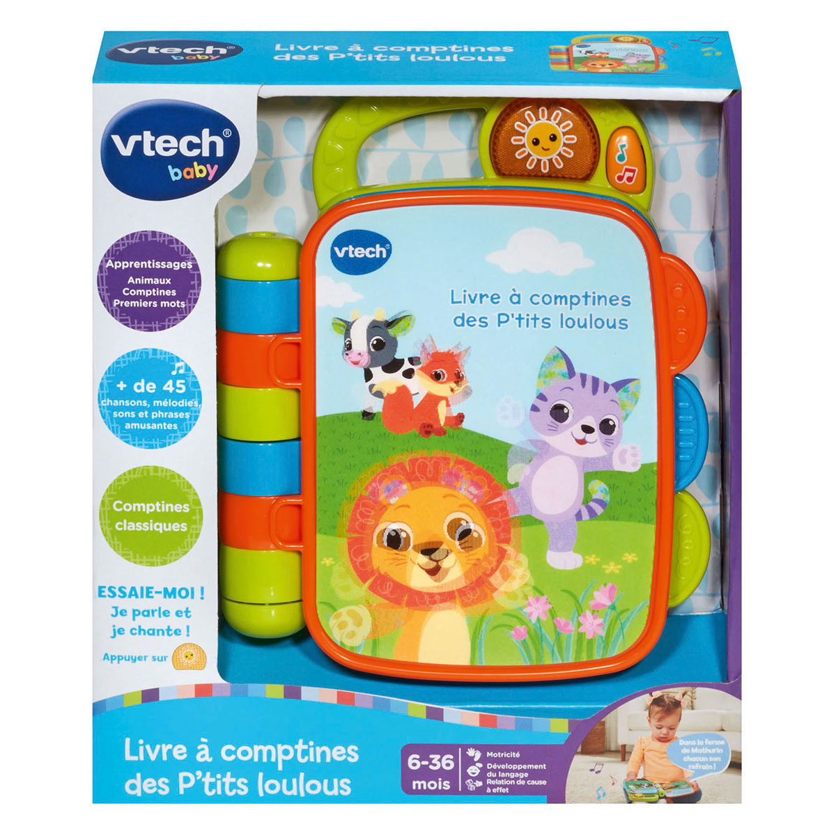 Livre Vtech avec des comptines