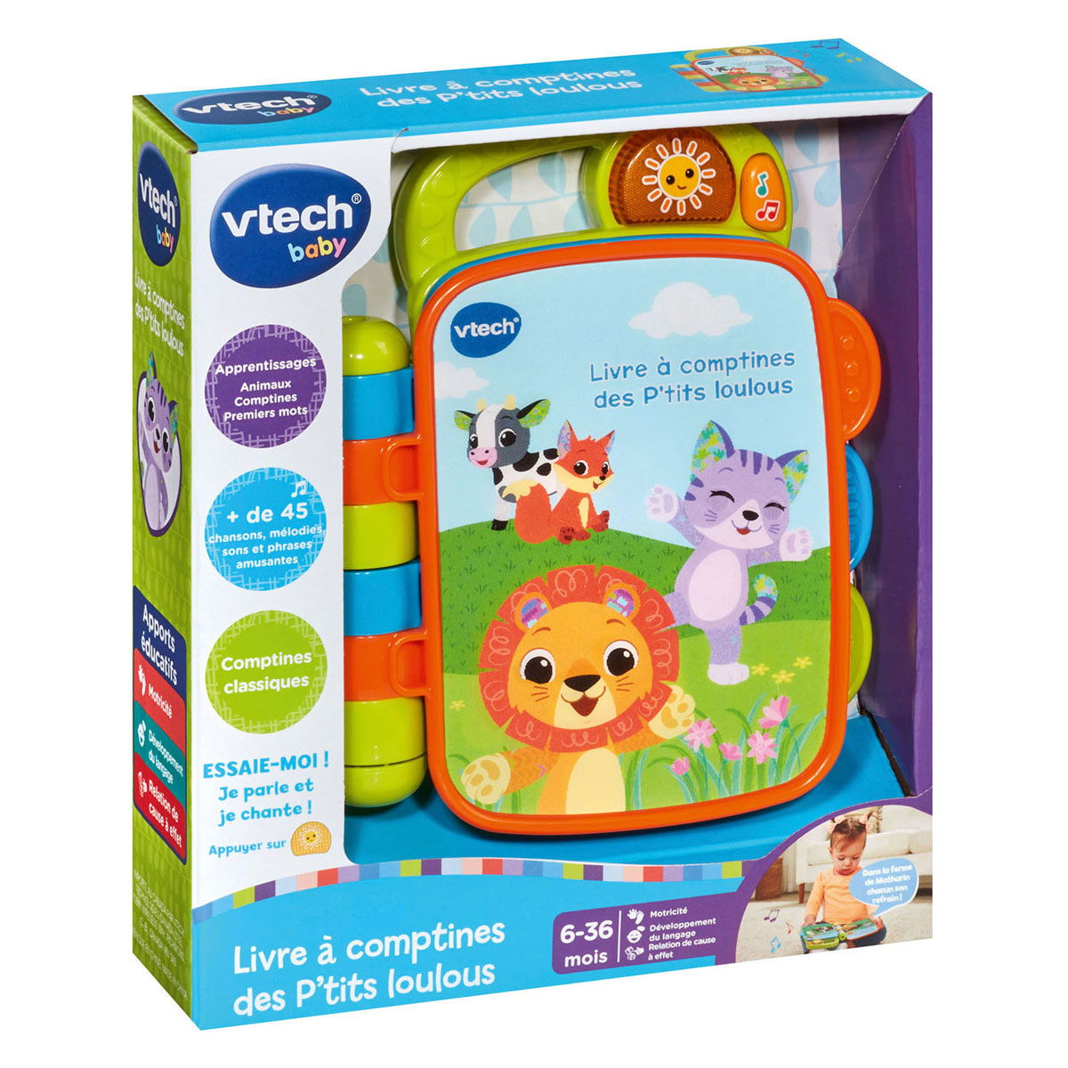 Livre Vtech avec des comptines