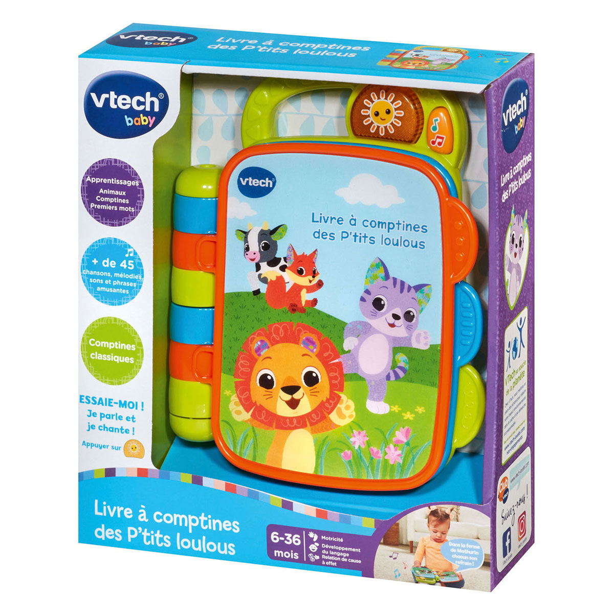 Livre Vtech avec des comptines