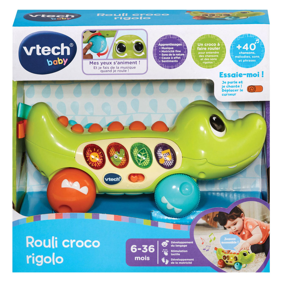 Crocodile Vtech Happy Rolling