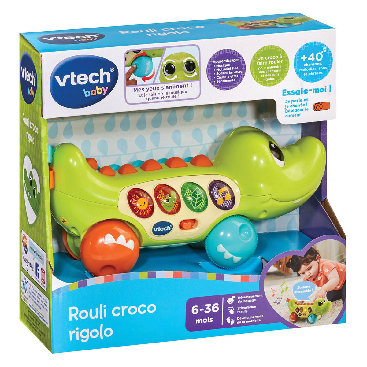 Crocodile Vtech Happy Rolling