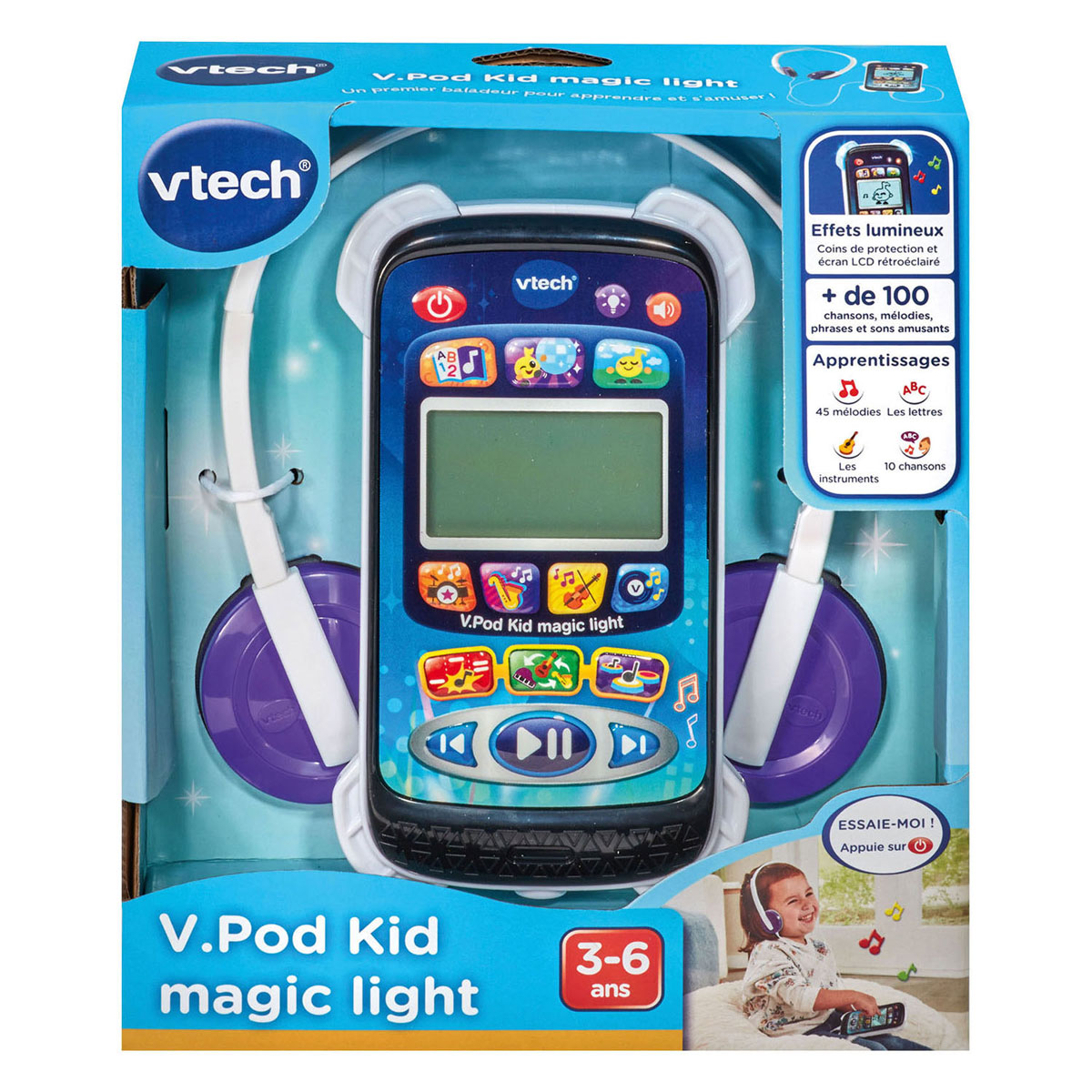 Lecteur de musique magique VTech avec lumières