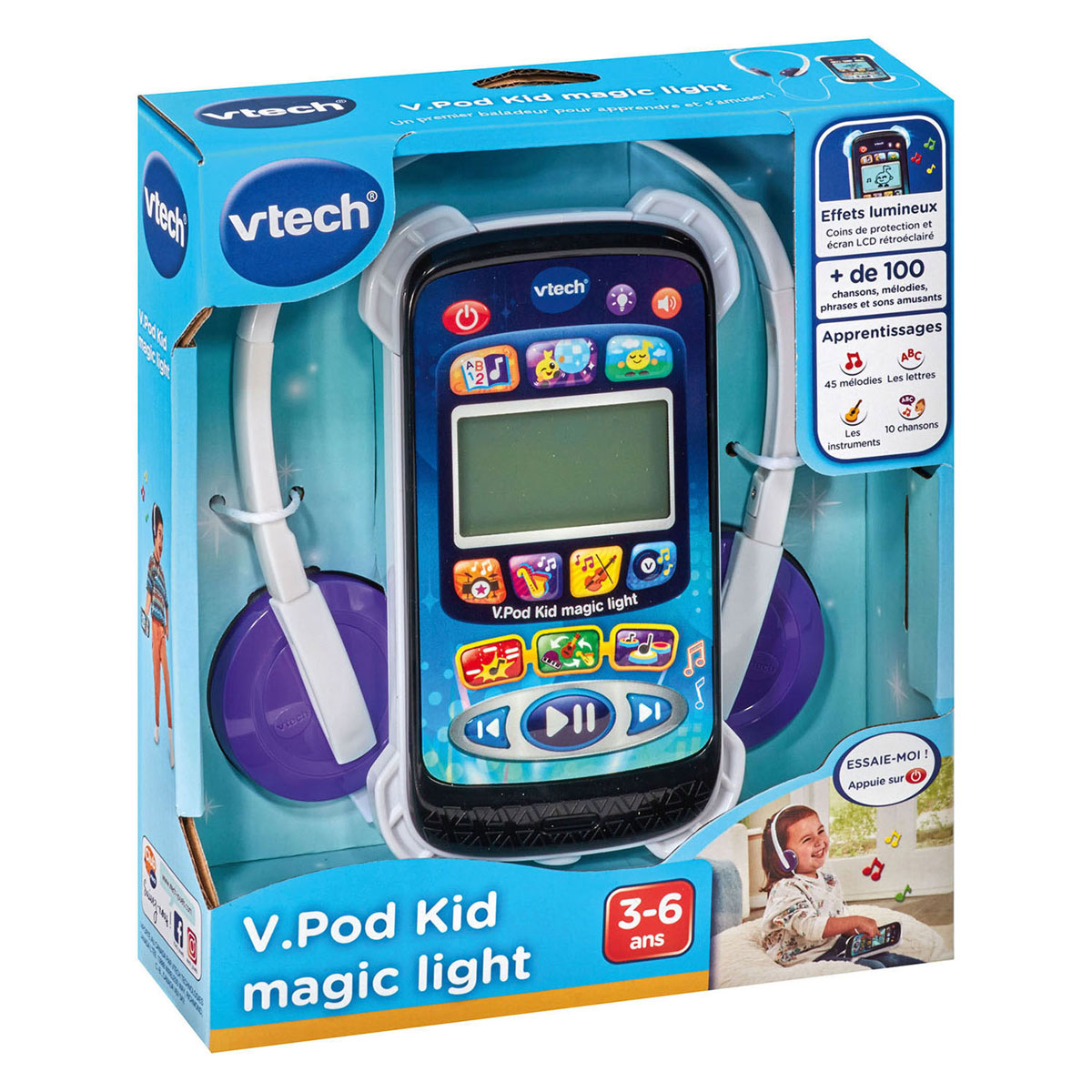 Lecteur de musique magique VTech avec lumières