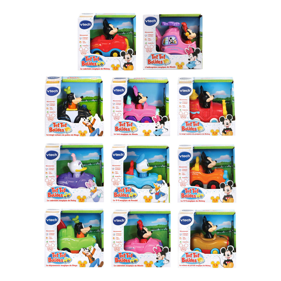 Voitures VTech Toot Toot Cars Disney Mickey et ses amis