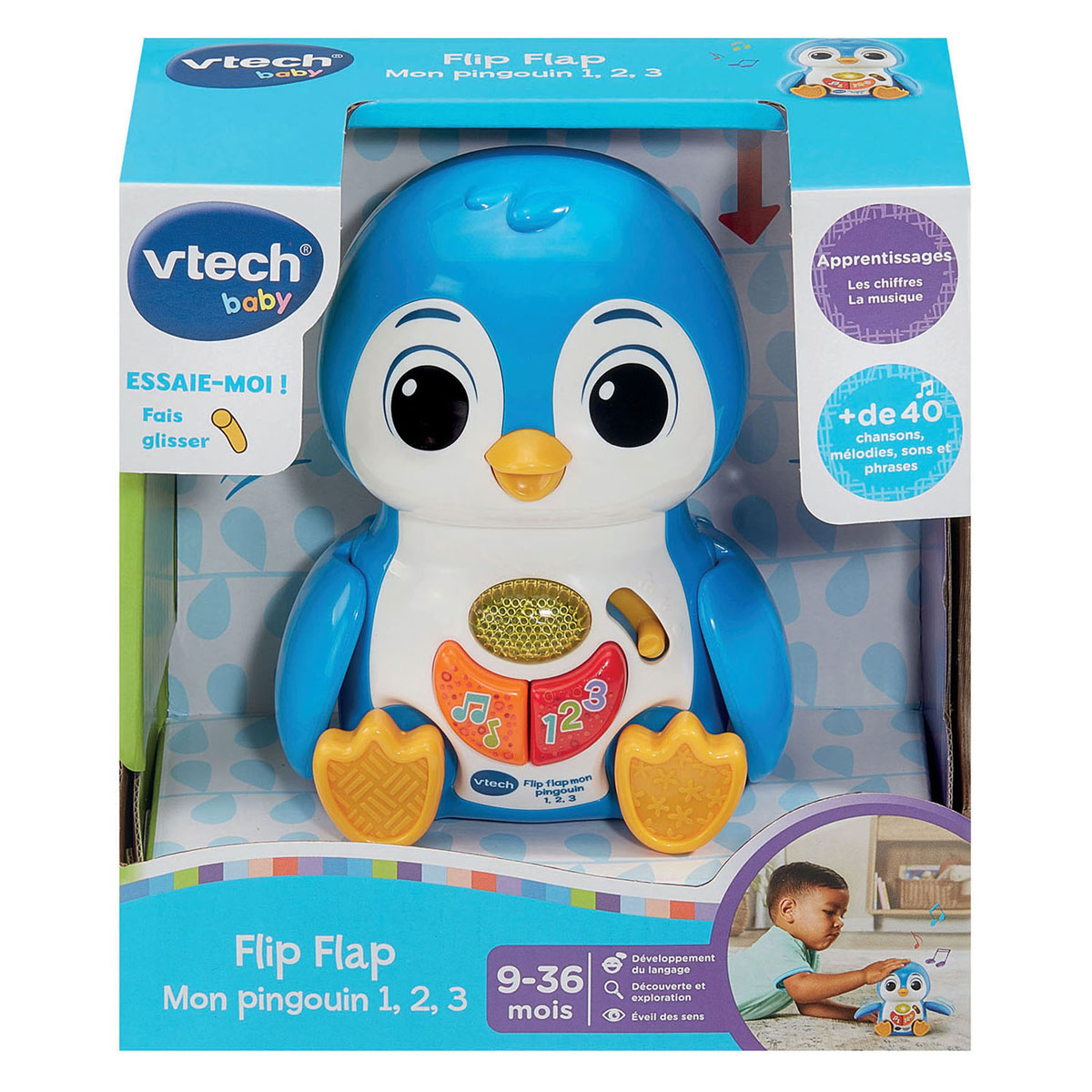 Pingouin à rabat VTech Baby 1-2-3