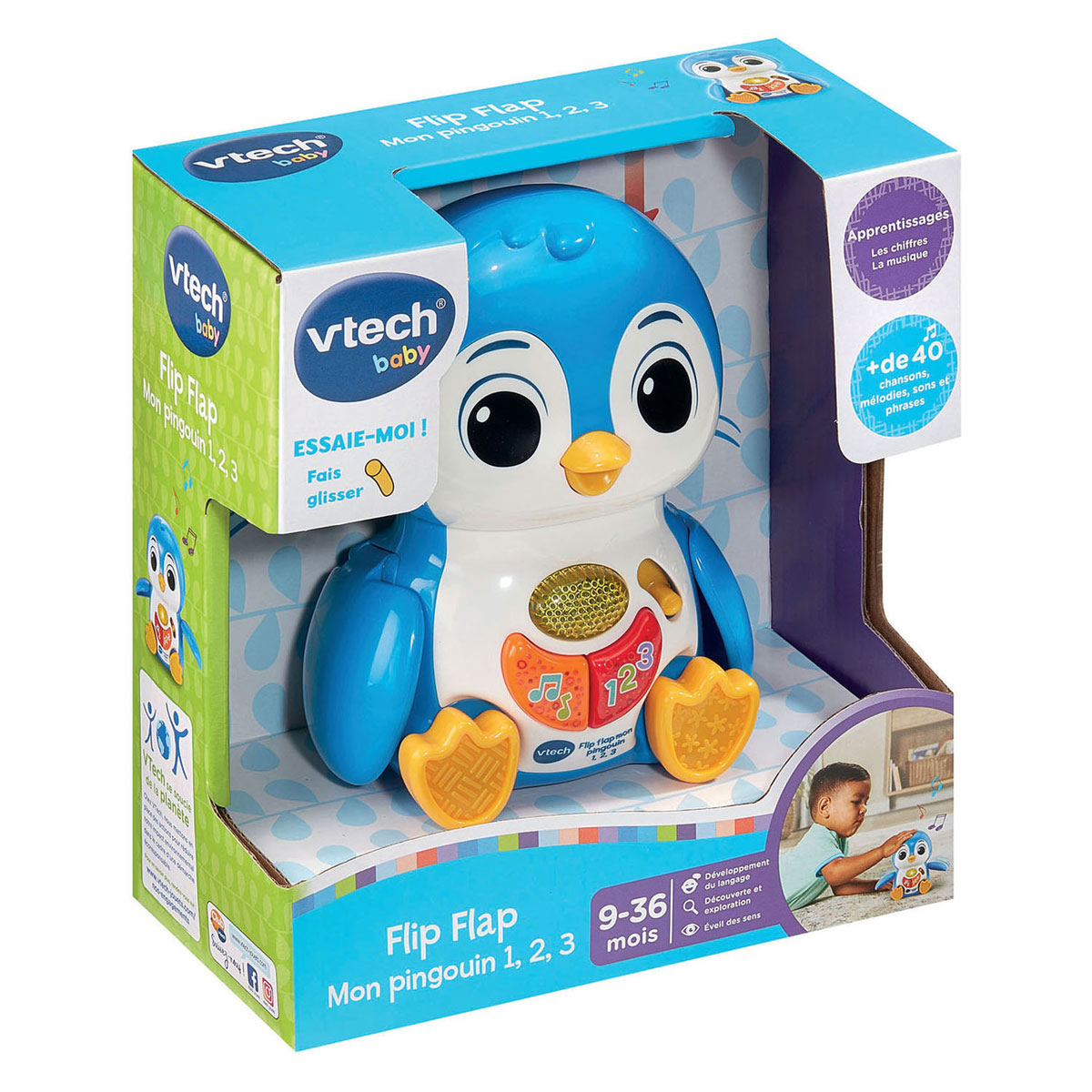 Pingouin à rabat VTech Baby 1-2-3
