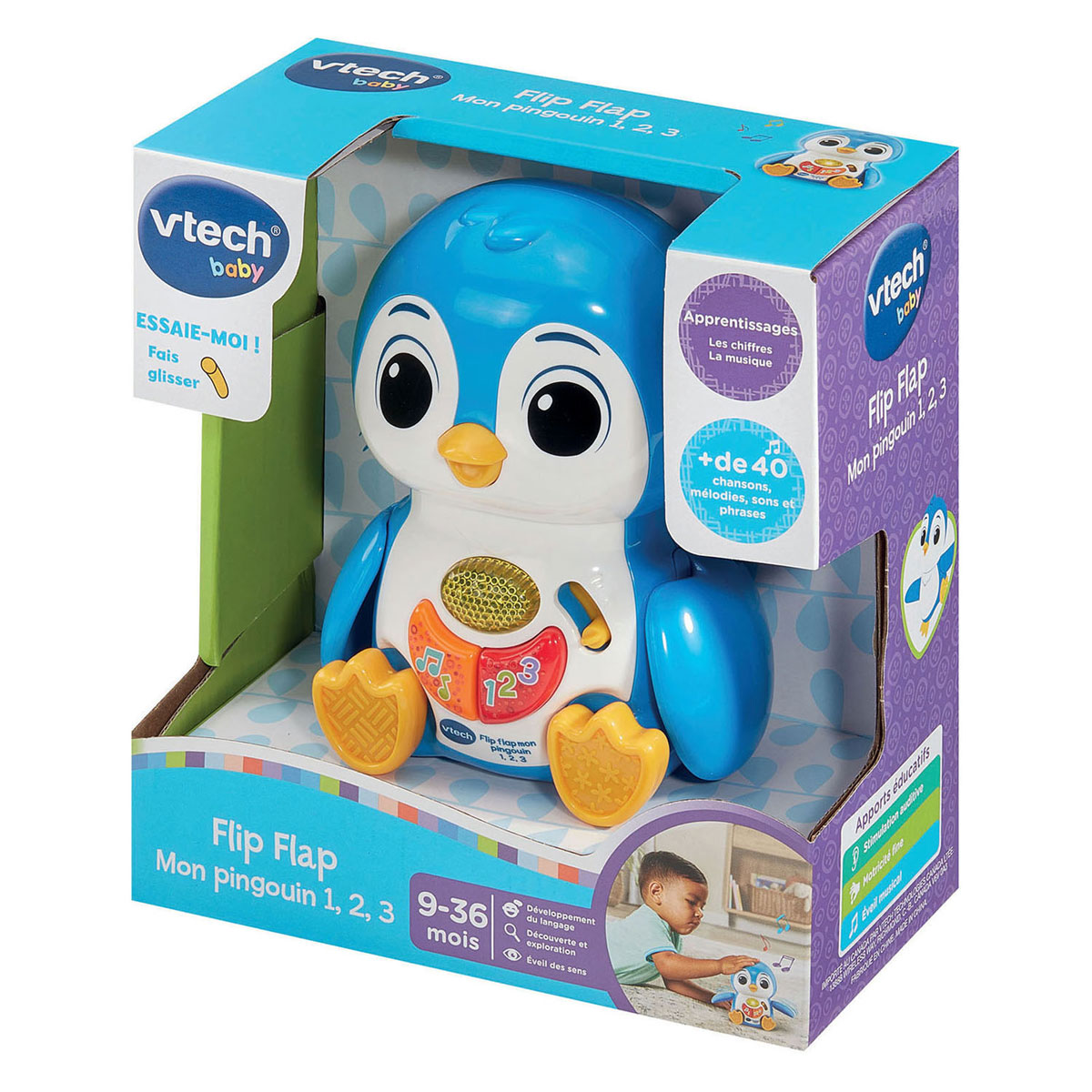 Pingouin à rabat VTech Baby 1-2-3
