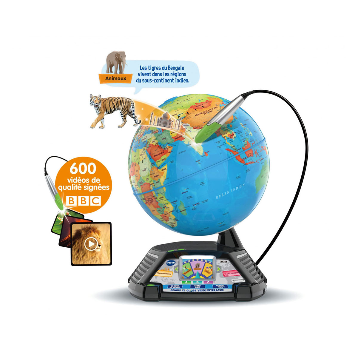 Globe interactif VTech Genius XL avec vidéo