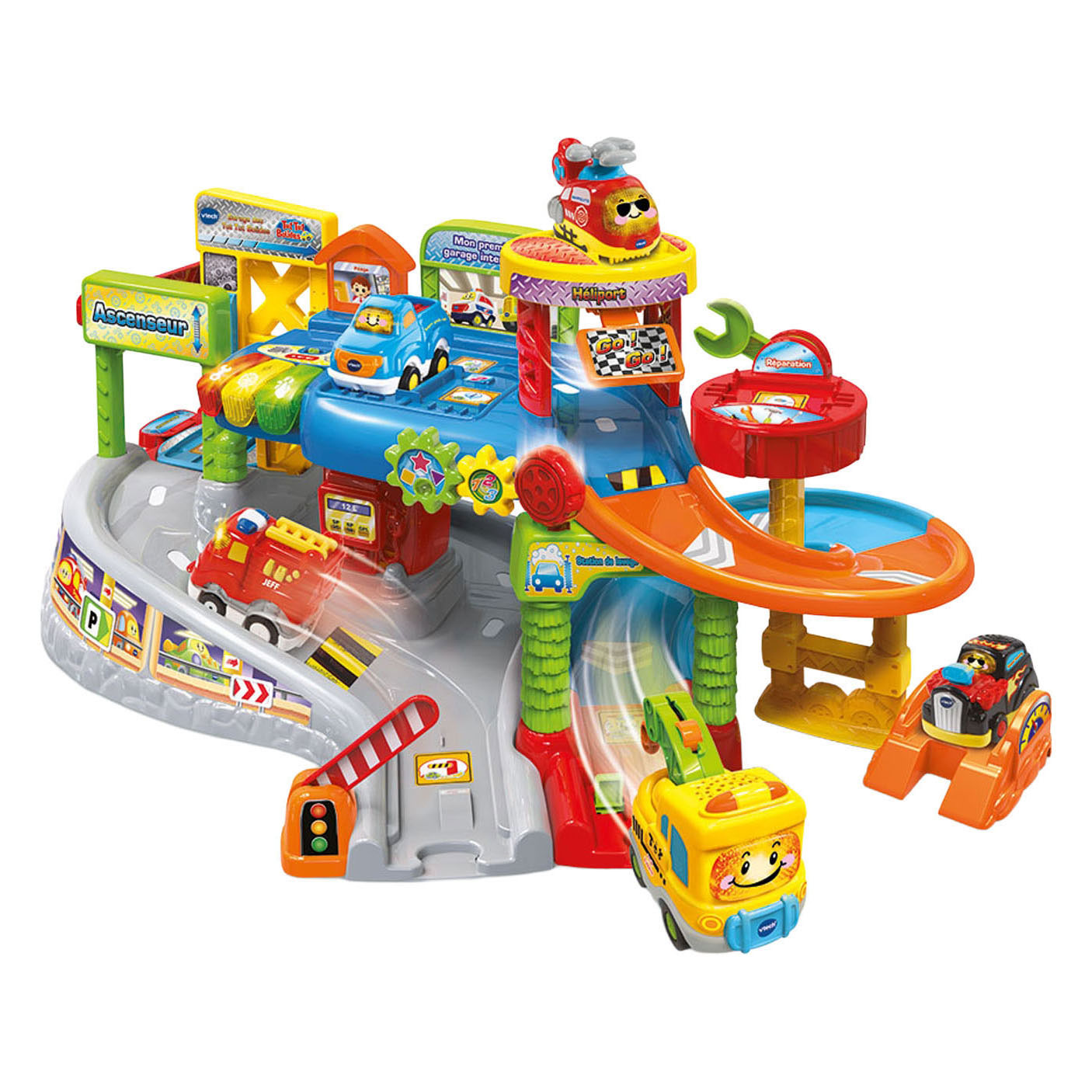 Voitures VTech Toot Toot - Mon premier garage interactif
