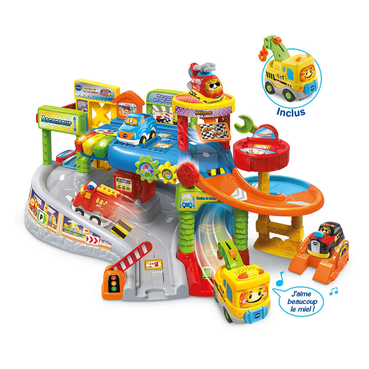 Voitures VTech Toot Toot - Mon premier garage interactif