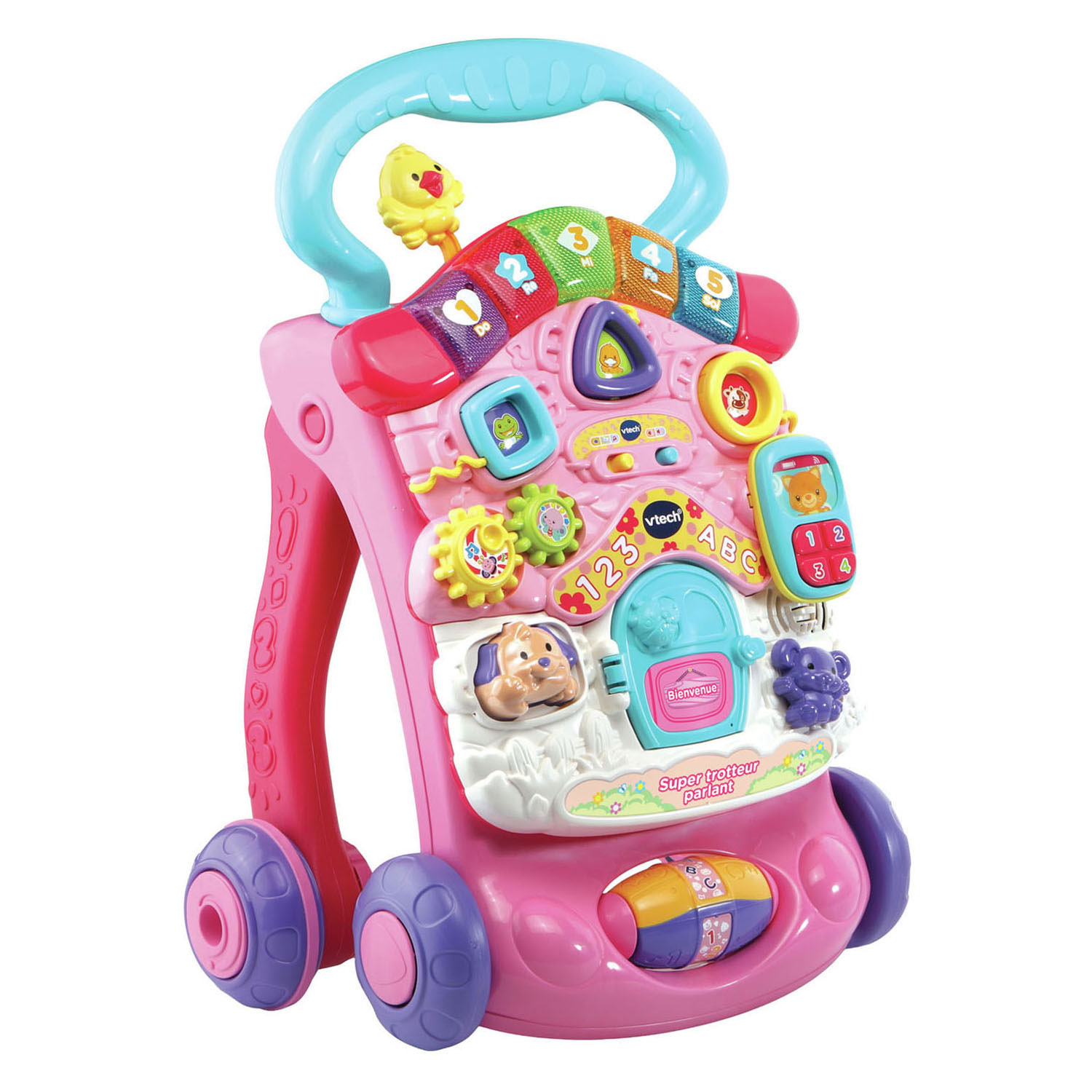 Trotteur d'activités 2 en 1 VTech rose