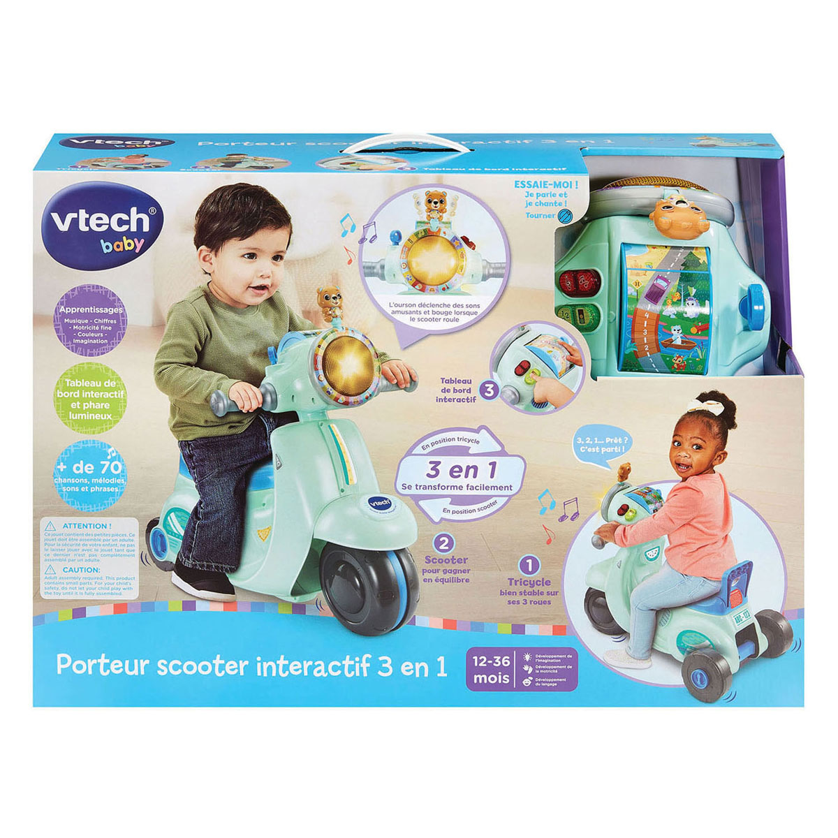 Trottinette 3-en-1 VTech