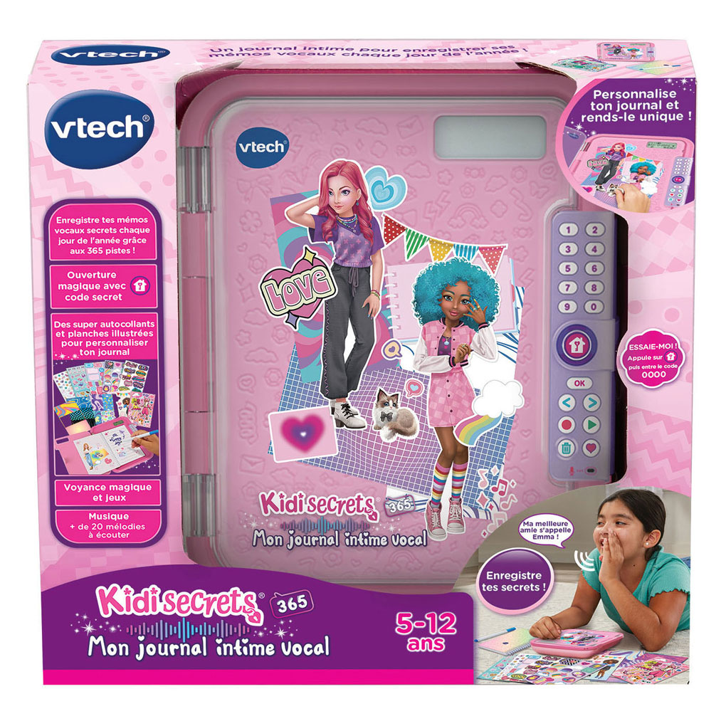 Journal intime secret VTech KidiSecrets 365 - Rose