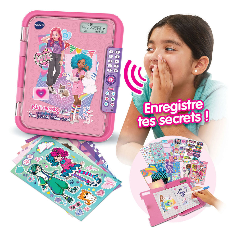 Journal intime secret VTech KidiSecrets 365 - Rose