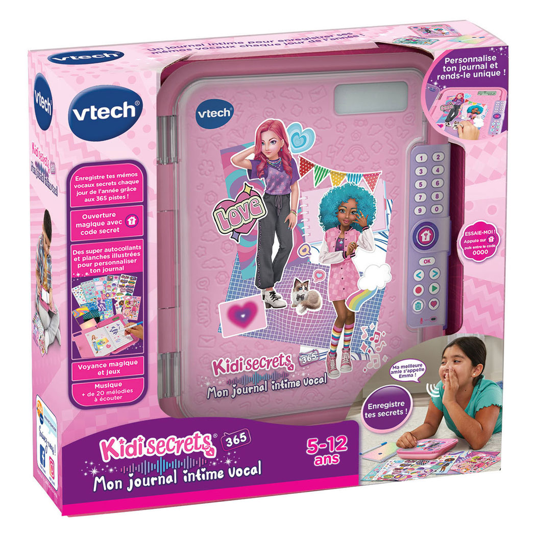 Journal intime secret VTech KidiSecrets 365 - Rose