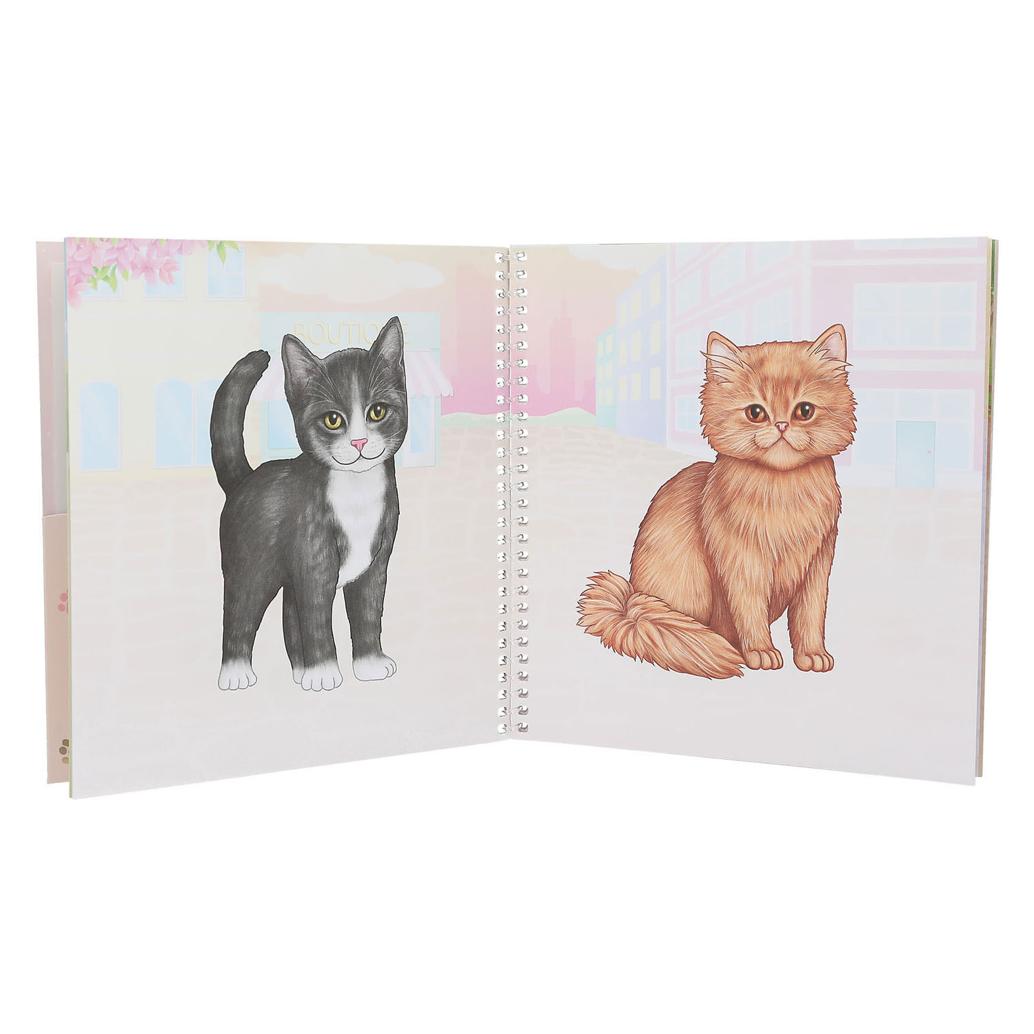 Livre d'autocollants TOPModel Dress Me Up Kitty