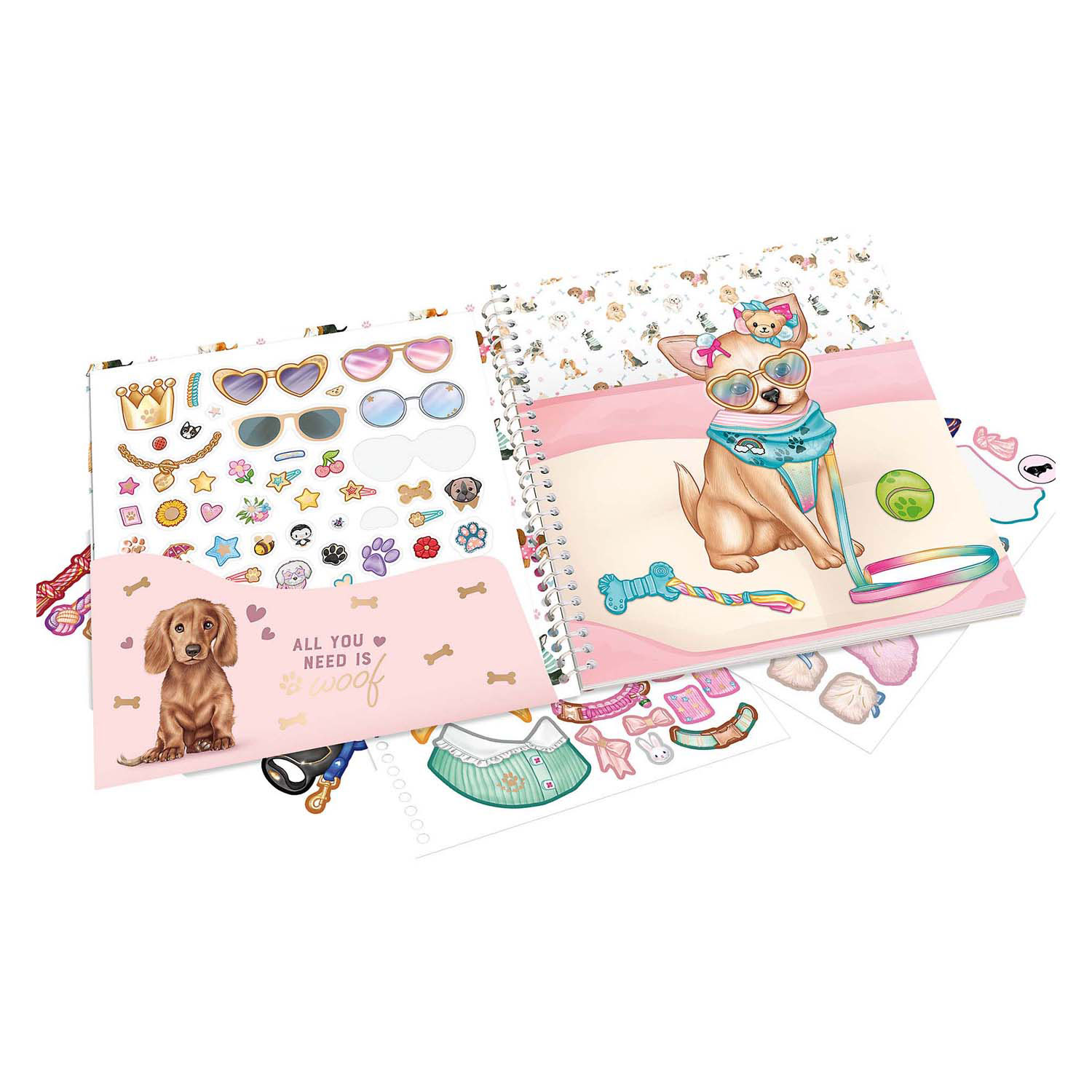 TOPModel Dress Me Up Stickerboek Doggy