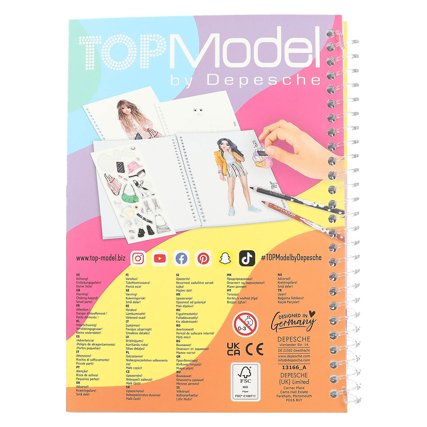 Livre de coloriage de poche TOPModel