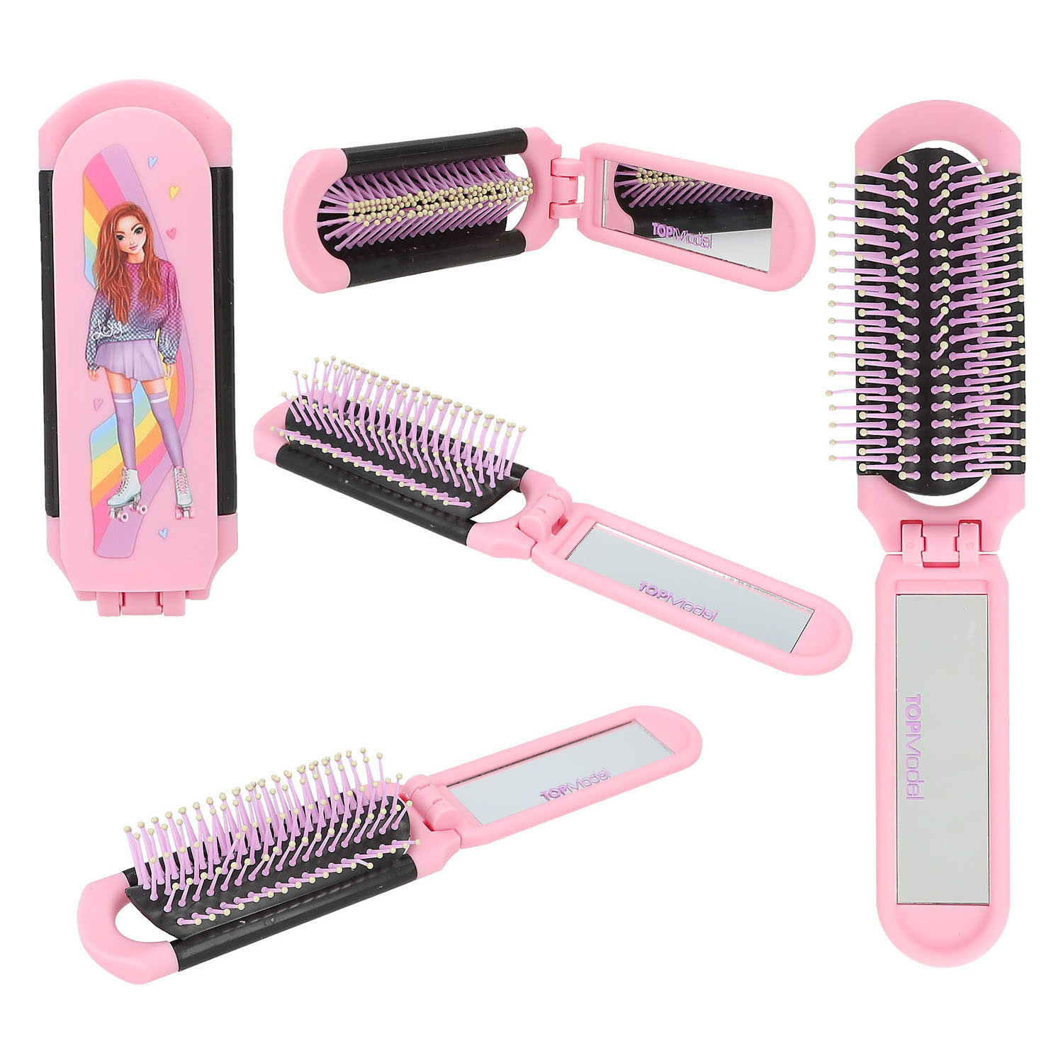 Brosse pliante TOPModel avec miroir